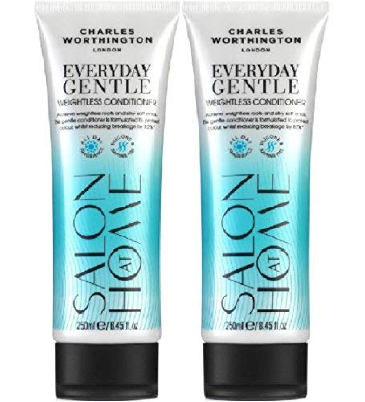 Charles Worthington Everyday Gentle Weightless Conditioner for Color and Breakage Protection 250 ml Pack of 2