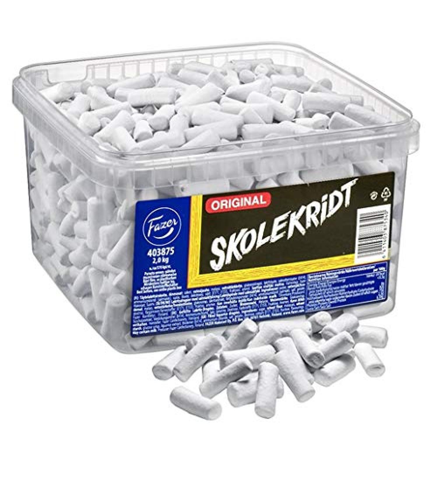 Fazer Skolekridt Filled Dragee R glisse 2 Des boites of 2kg