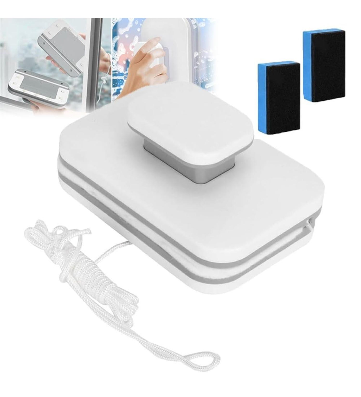 Magnetic Window Cleaner Magnetic Windshield Cleaner Tool Double-Sided Window Cleaner Glass Wiper Square Shape Glass Wiper Cleaning Tool for High Window Rise and Car Glazed Windows(3-10mm) - Buy Online on GoSupps.com