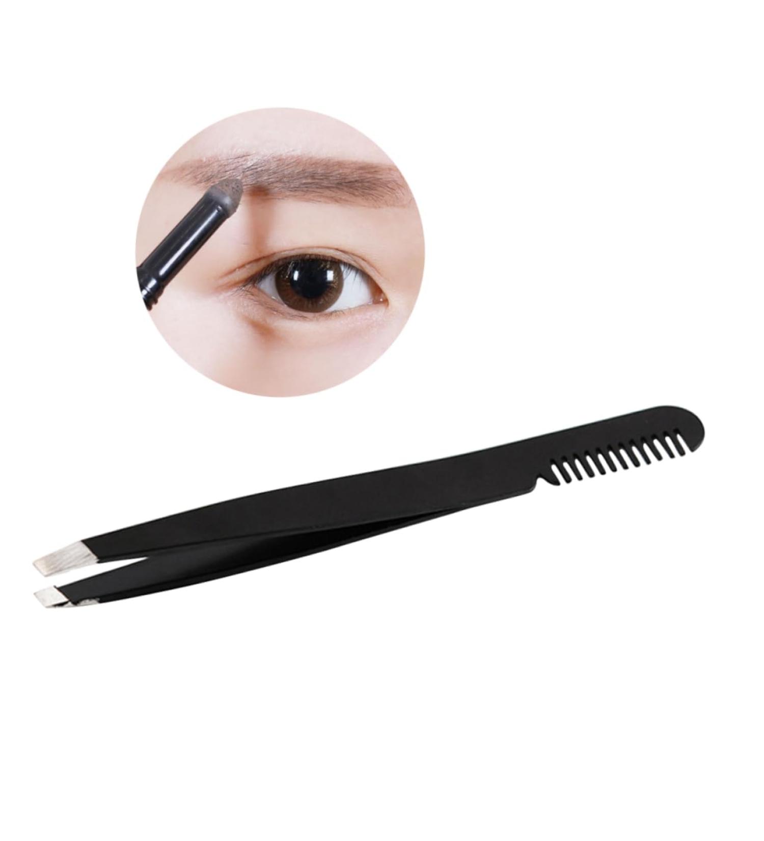 minkissy Lash Cluster Eyebrow Tweezer Makeup Tools Eyelash Eyebrow Clip medium Black - Buy Online on GoSupps.com