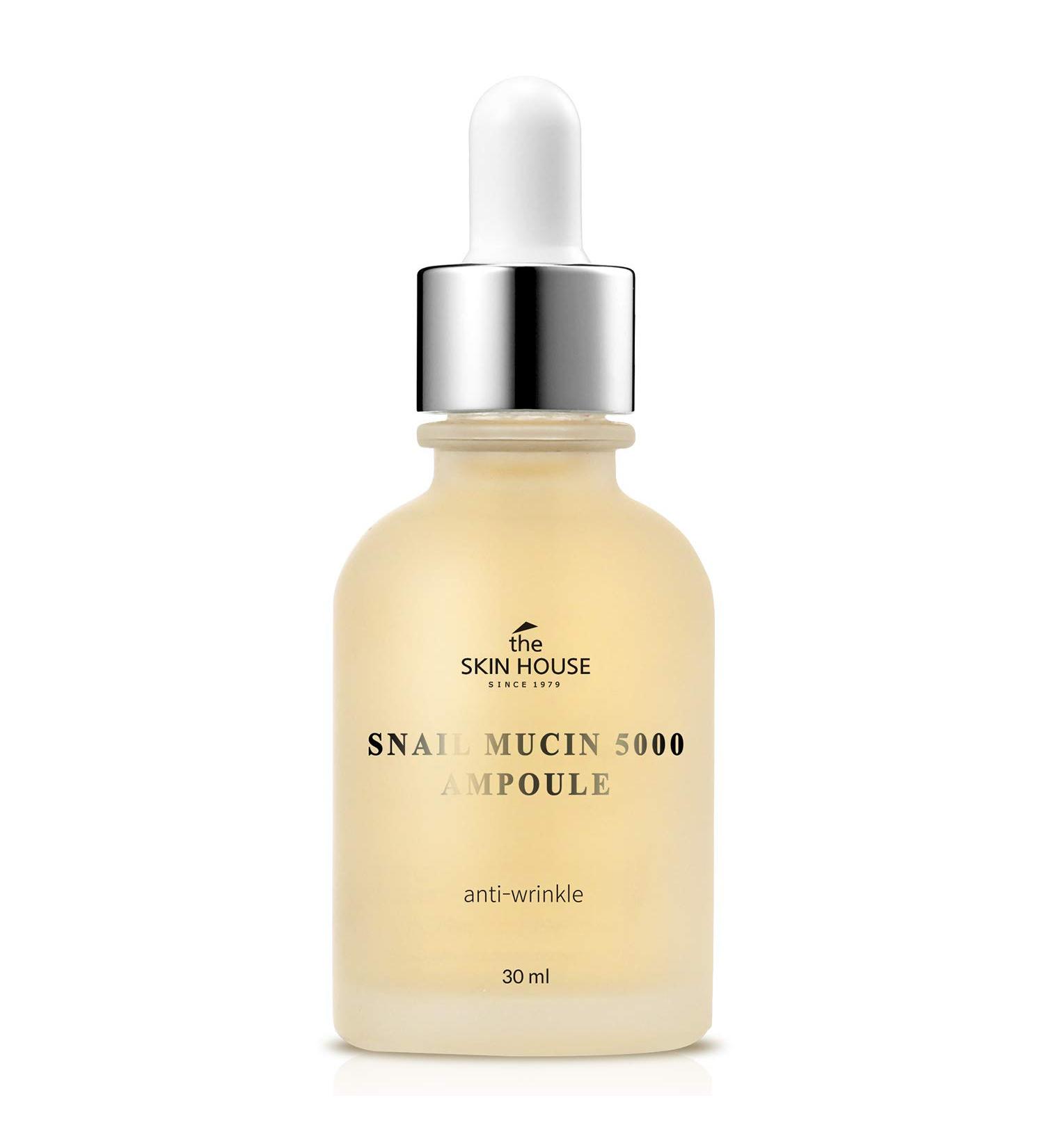 The Skin House Snail Mucin 5000 Ampoule 30ml - Nourishing Korean Serum for Moisturizing & Replenishing | K-beauty International Shipping - Buy Online on GoSupps.com