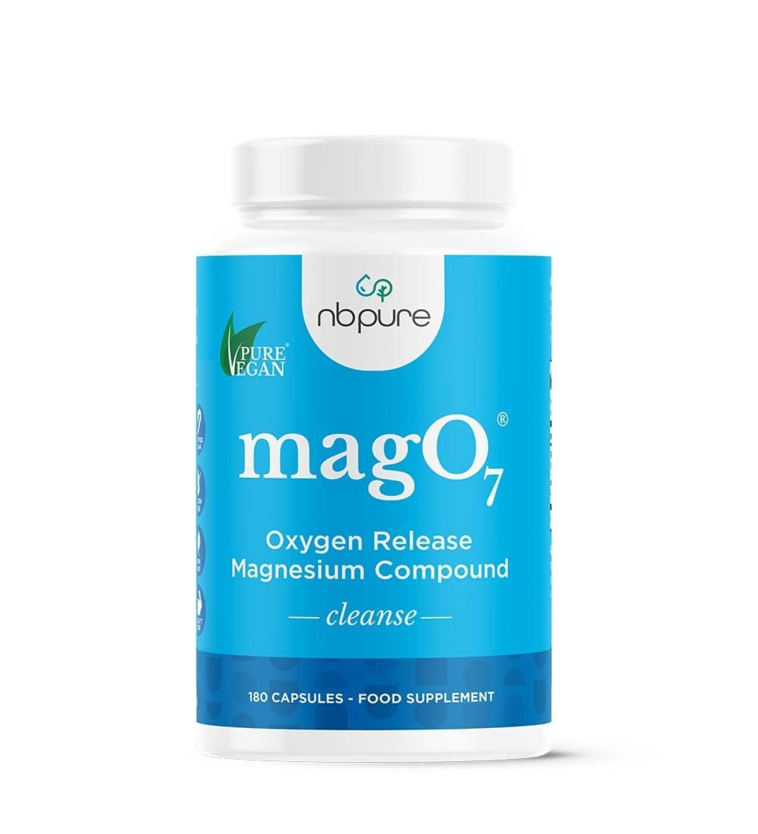 NBPure Mag O7 Oxygen Digestive System Cleanser Capsules - 180 Count (Pack of 1) - Buy Online on GoSupps.com
