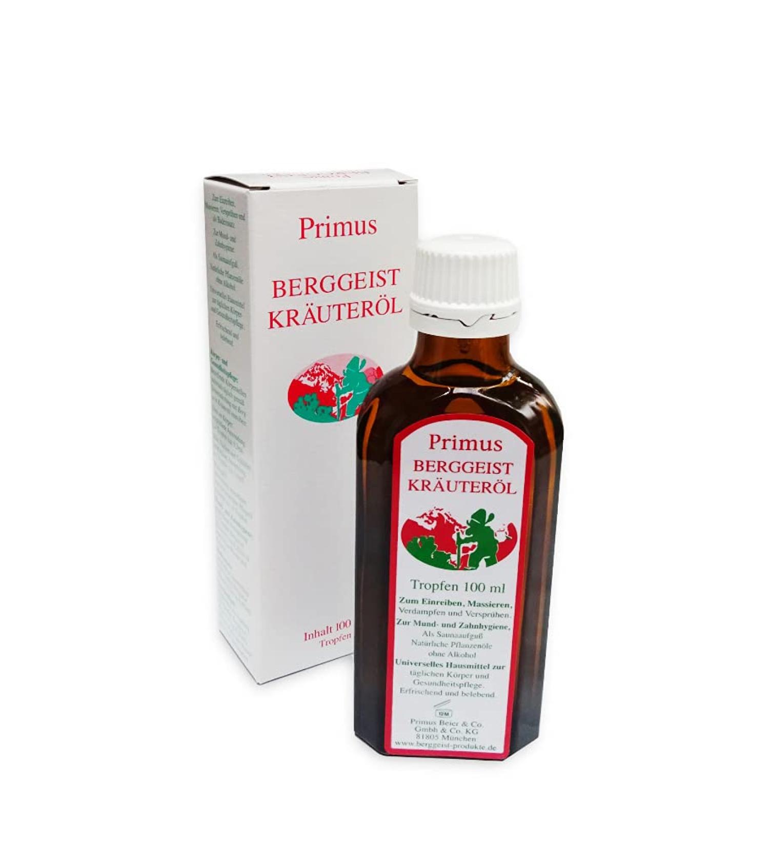 Schulz Primus Berggeist Herbal Oil - Versatile Functional Oil 100 ml | International Shipping Available - Buy Online on GoSupps.com