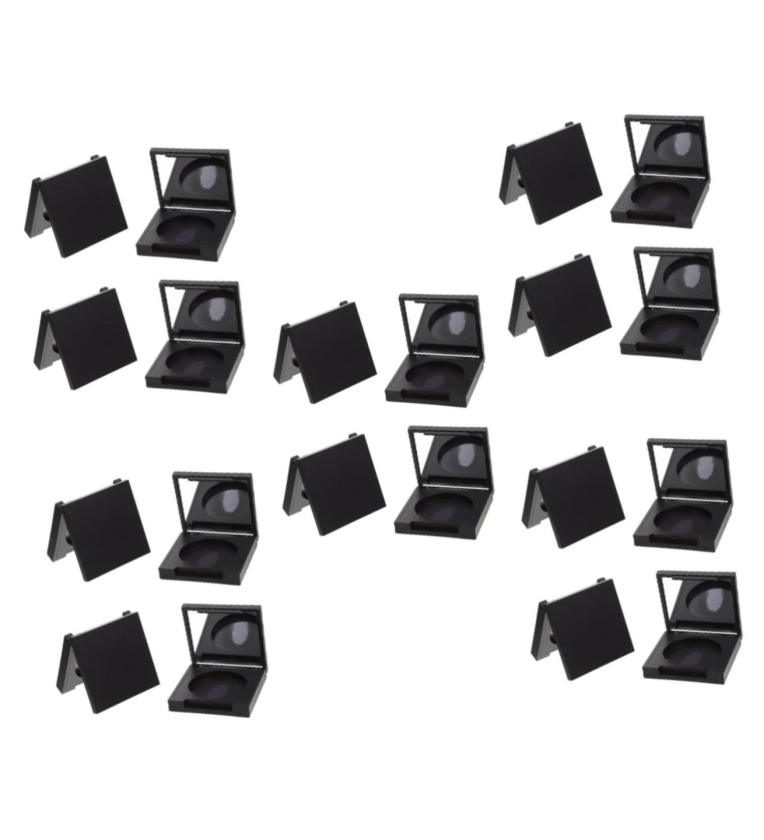 POPETPOP 20 Pcs Blush Box Eyeshadow Box Highlighters Makeup Containers Clear Makeup Organizer Plastic 5x5cmx5pcs Blackx5pcs - Buy Online on GoSupps.com