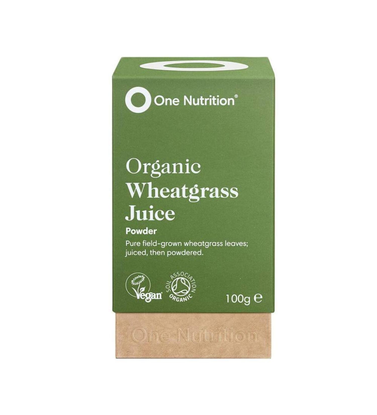 One Nutrition Wheatgrass Juice Powder Natures Multivitamin Juiced Then Powdered for Maximum Nutrient Density Source of Vitamin B12 Iron Calcium & Magnesium - 20 Servings 100g Powder