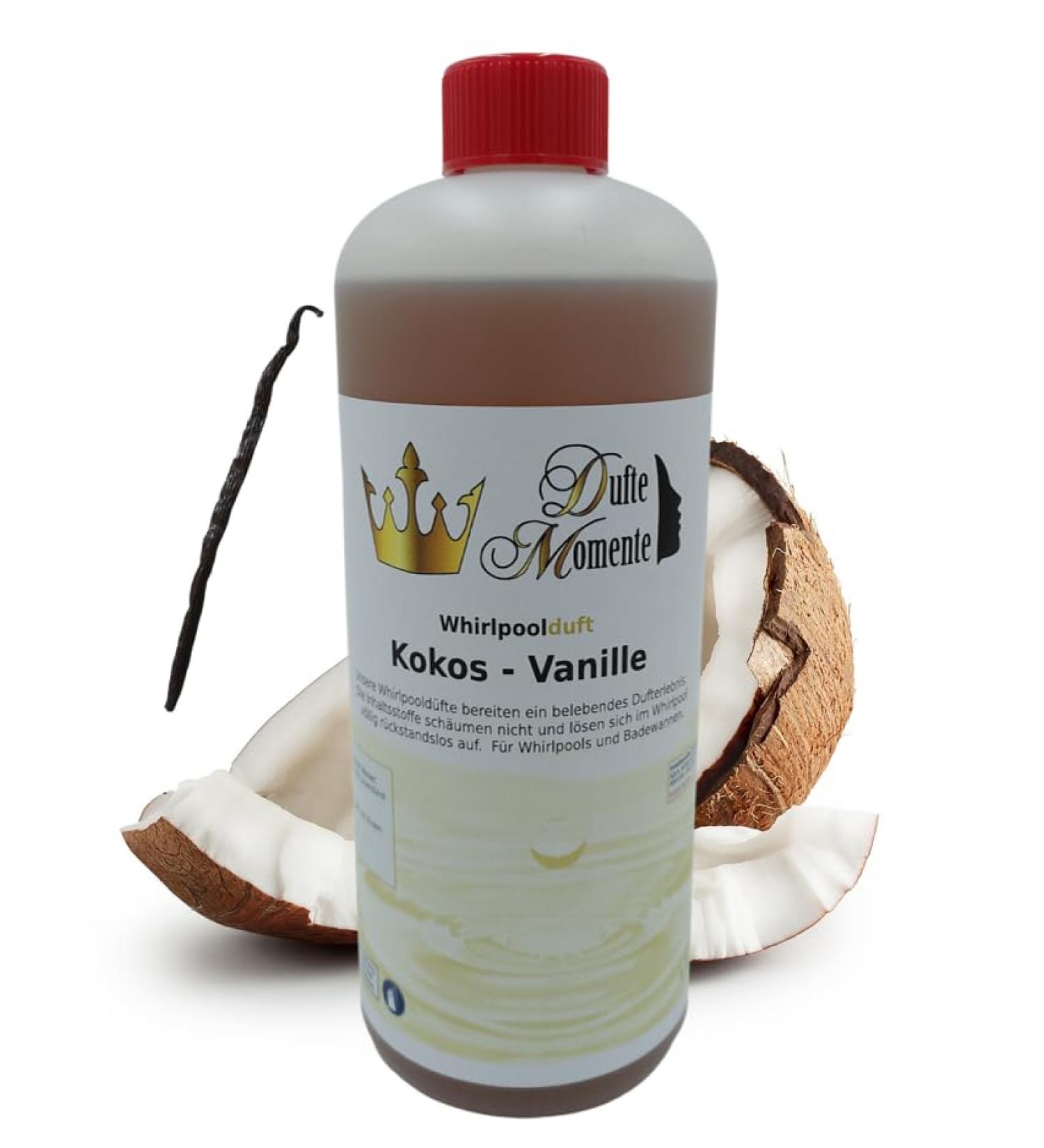 Fragrant Moments Coconut-Vanilla Bath Additive 1L - Pure Essential Oils for Luxurious Relaxation - Buy Online on GoSupps.com