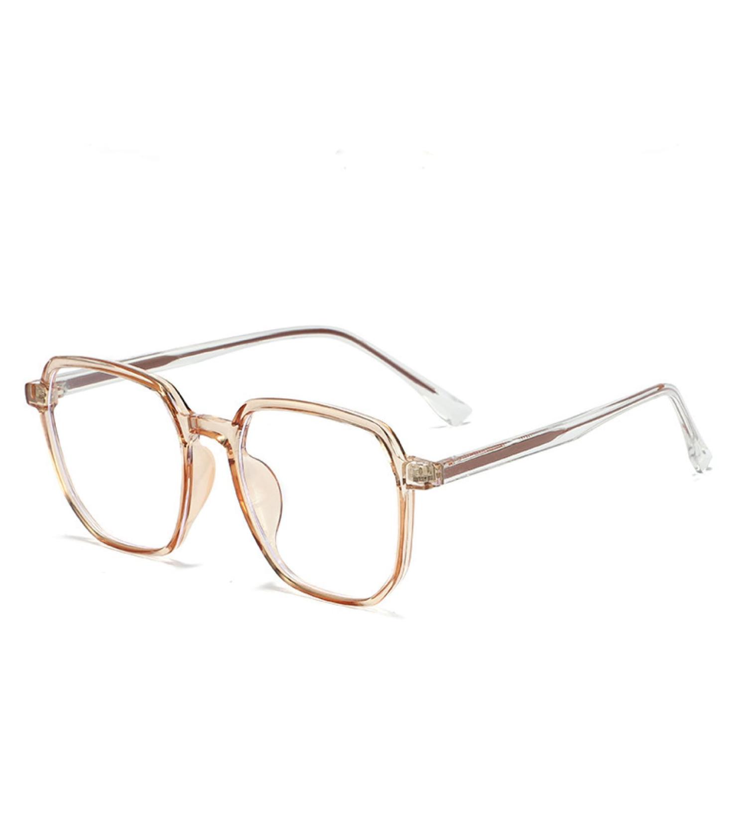 SERONI TR90 Polygon Blue Light Blocking Glasses for Men & Women - UV Protection Computer Reading Glasses - 50mm - Buy Online on GoSupps.com