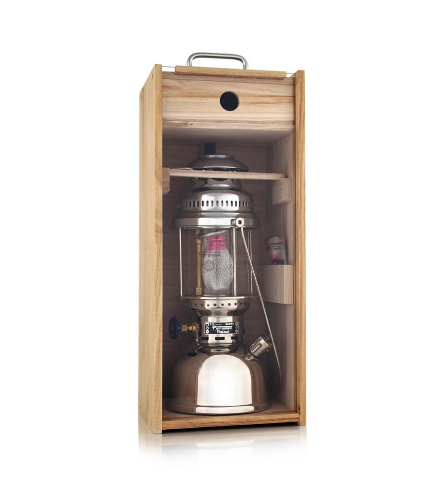 Petromax wooden box with plexiglass pane for 500 and 350 HK 1429720