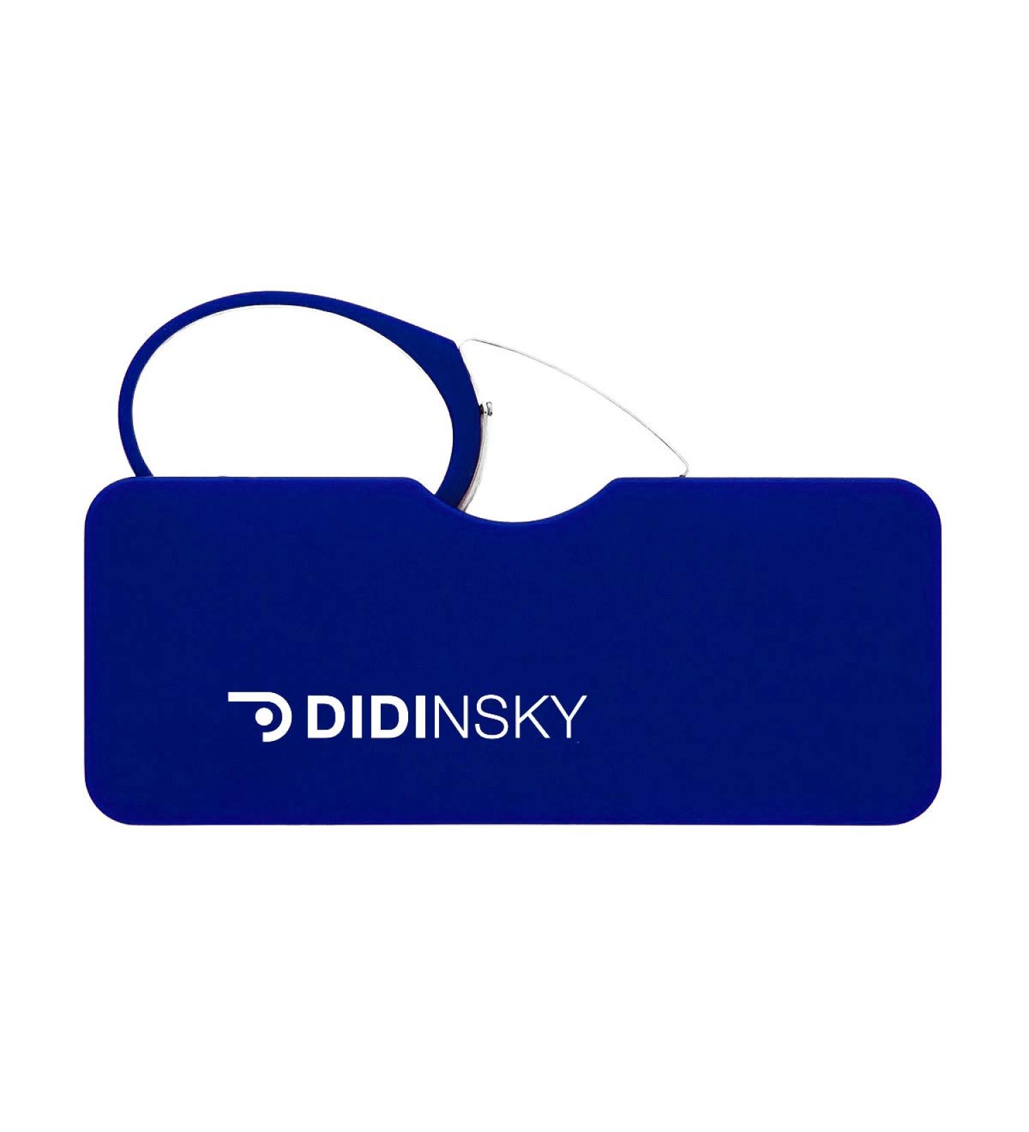 DIDINSKY Rimless Reading Glasses for Men & Women | Lightweight Compact & Travel-Friendly | Unisex Design with Adhesive Strips - ORSAY Indigo 3.0x - Buy Online on GoSupps.com