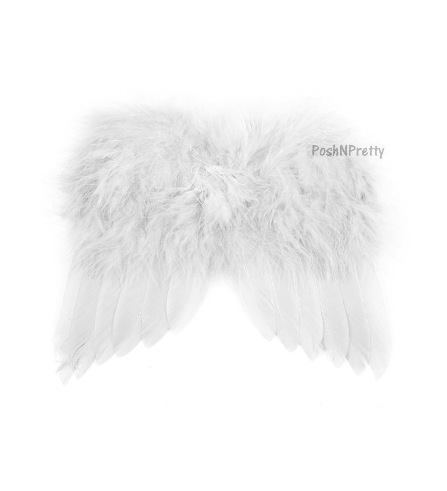 Natural Feather Angel Butterfly Wings - Newborn Baby Photo Prop in Various Colors | White Option Available - Buy Online on GoSupps.com