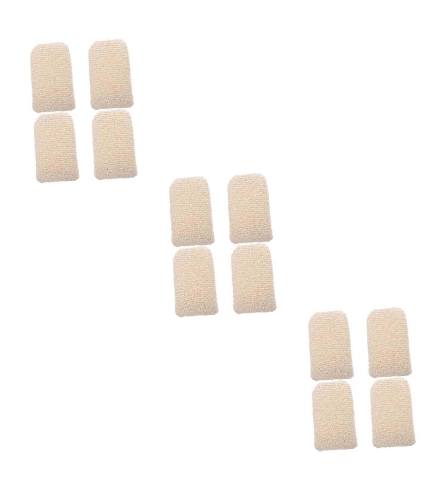 Minkissy 12 Pcs Children's Bath Sponge Set | Mesh Bath Puff & Loofah Scrubber - Beige | Perfect for Gentle Cleaning & Fun Bath Time - Buy Online on GoSupps.com