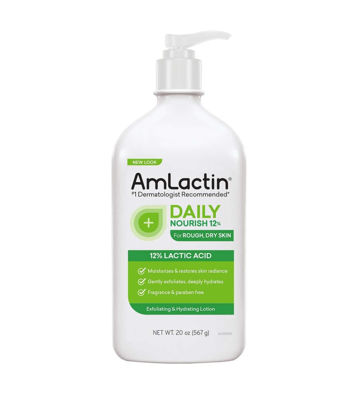 AmLactin Daily Moisturizing Lotion for Rough Dry Skin - 20 oz | Intense Hydration & Smooth Skin - Shop Internationally - Buy Online on GoSupps.com