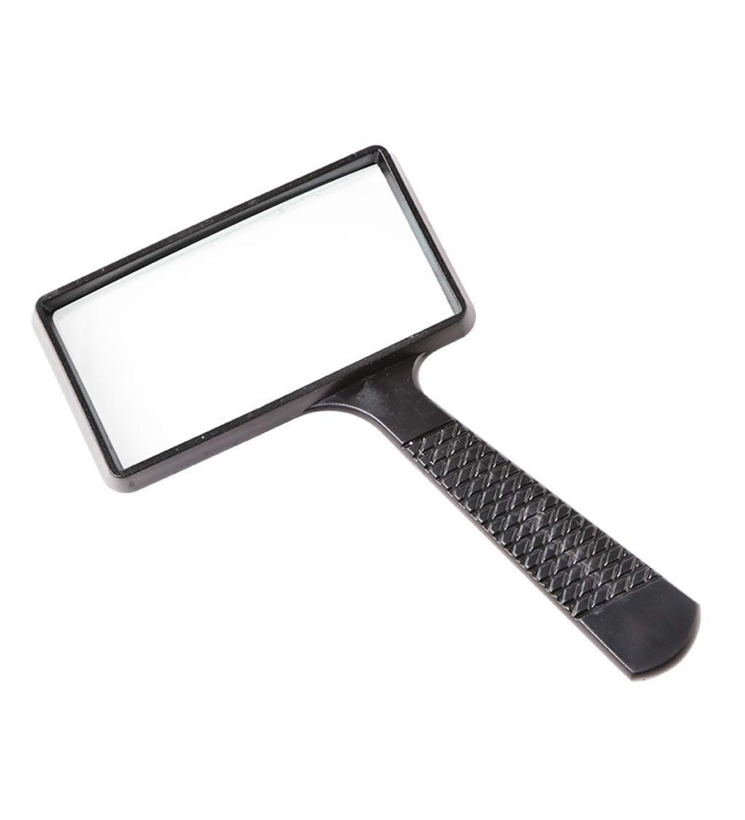 Magnifiers 10 Times Reading High-Definition Glass Rectangular Hand-held Magnifying Glass Reading Newspaper Special Elderly Magnifying Mirror Reading Aids - Buy Online on GoSupps.com