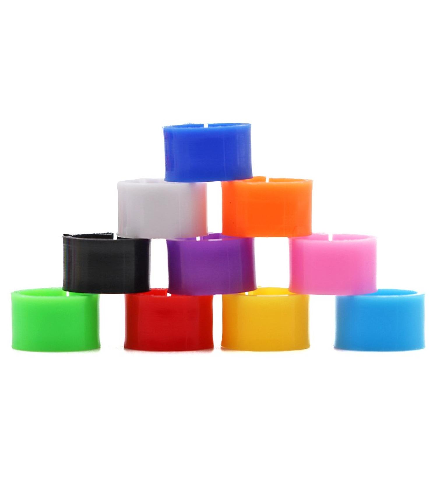 100 Pack Blank Bird Pigeon Leg Bands 8mm Leg Rings Quail Clips (Mixed Colors) - Buy Online on GoSupps.com