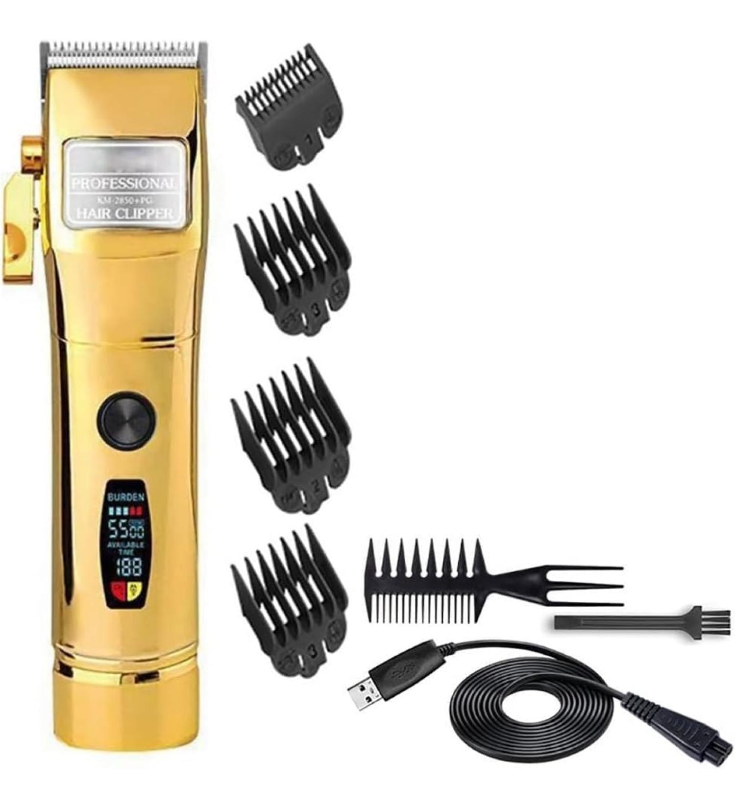 Buy Professional Gold Hair Clipper | Adjustable Fading & Blending Men s Hair Trimmer for Beard & Hair Cutting Tools International Shipping Available - Buy Online on GoSupps.com