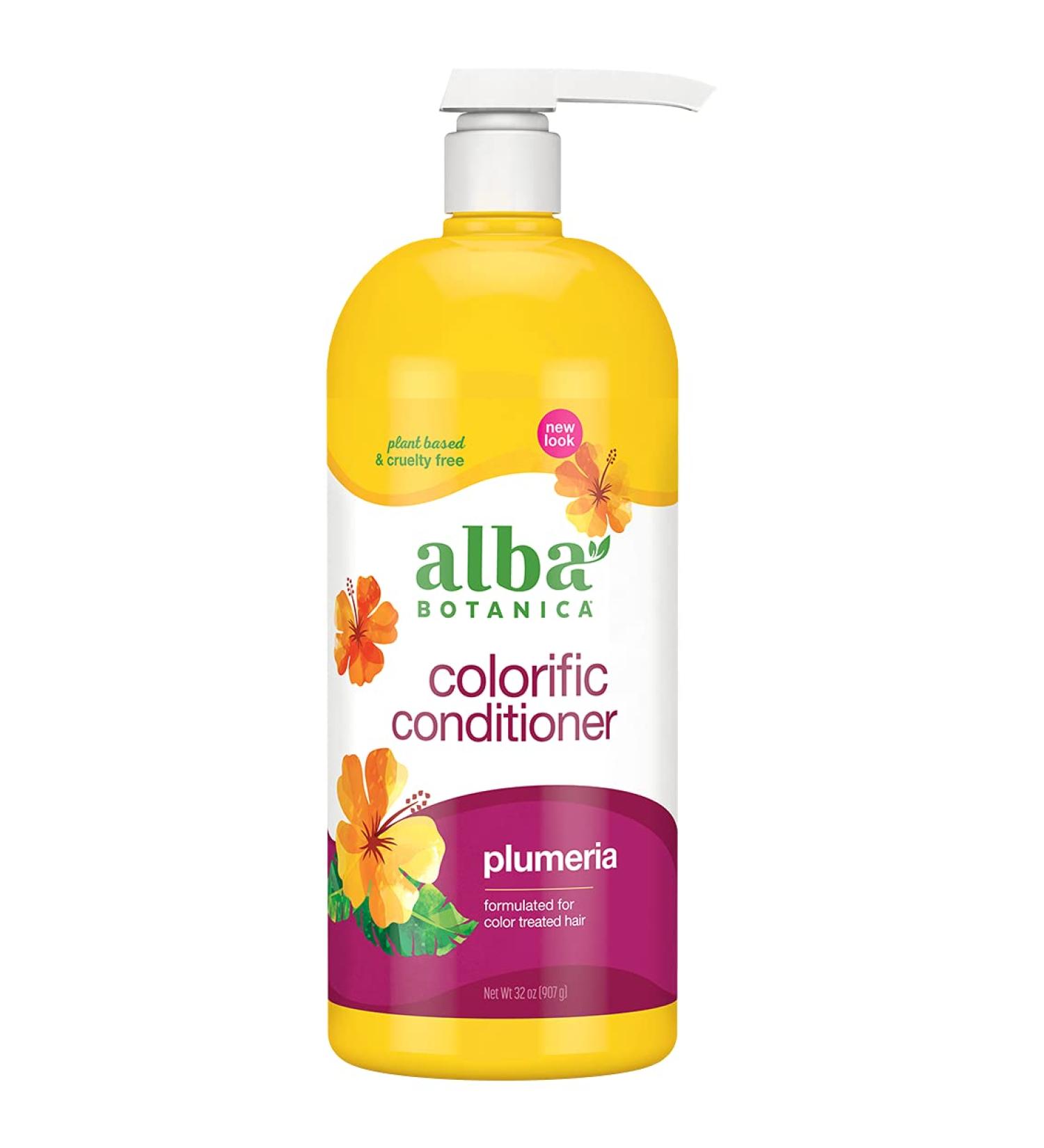 Alba Botanica Colorific Conditioner Plumeria 32 oz - Nourishing Hair Care for Vibrant Color (1 Pack) - Buy Online on GoSupps.com
