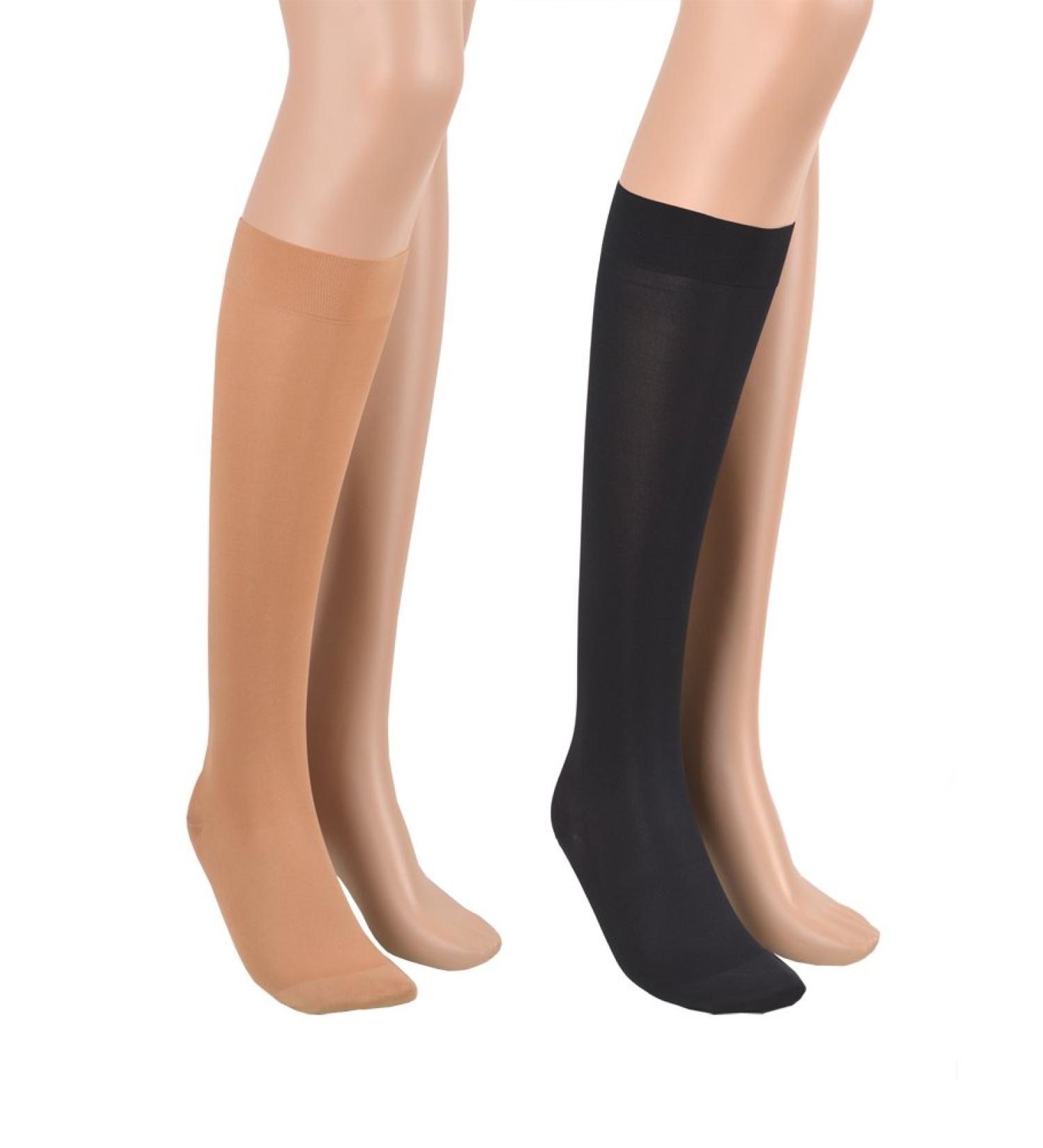 Buy 23-32 mmHg Assistica Medical Compression Stockings - Lace Knee Socks for Men & Women | Class 2 Support Stockings in X-Large Beige (170-182 cm) - Buy Online on GoSupps.com