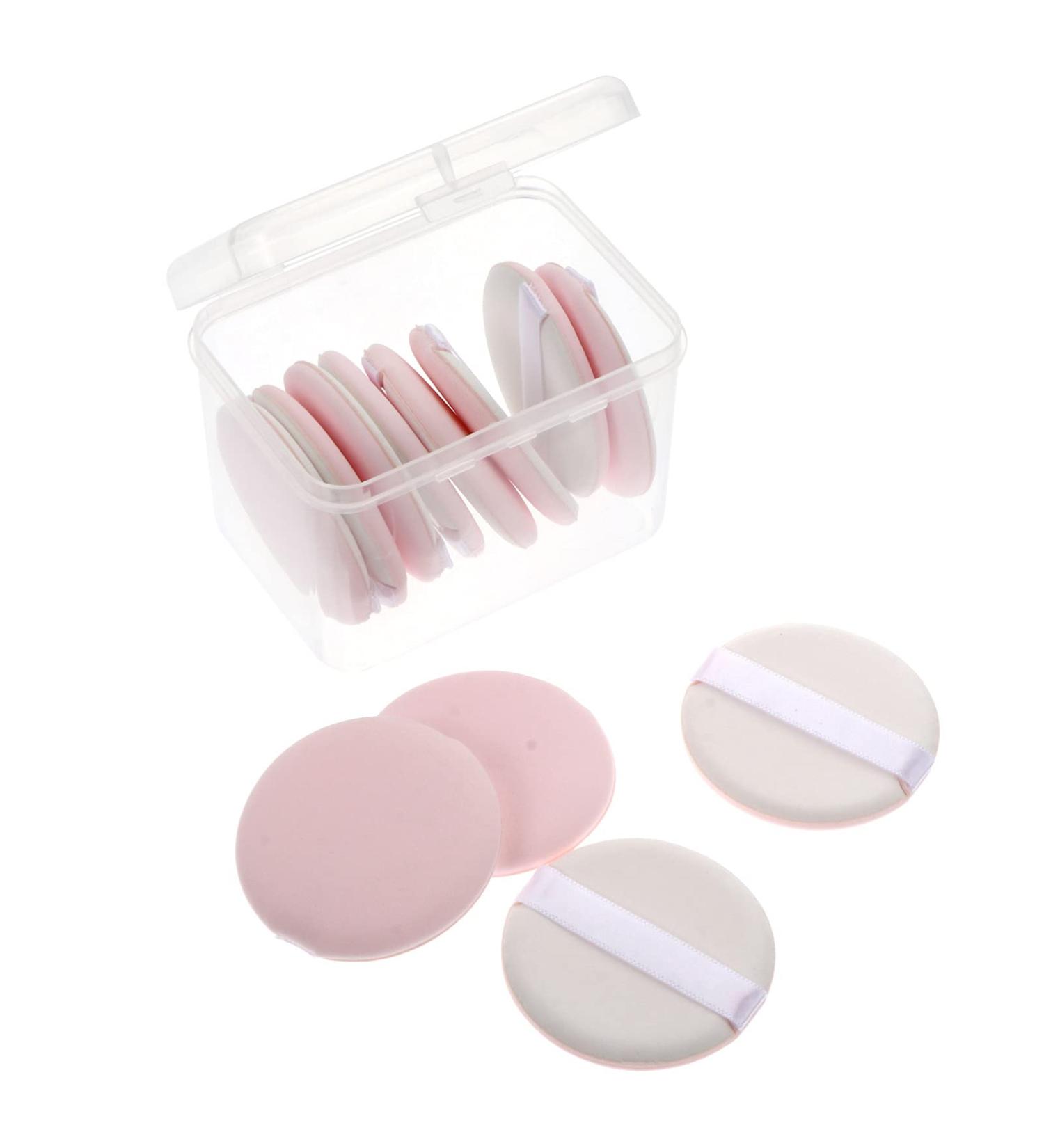 Buy 12PC Round Makeup Sponges - Dual-Use Air Pillow Powder Puffs for Liquid Foundation BB Cream & Concealer - Pink Blending Tool for Wet & Dry Use - Buy Online on GoSupps.com
