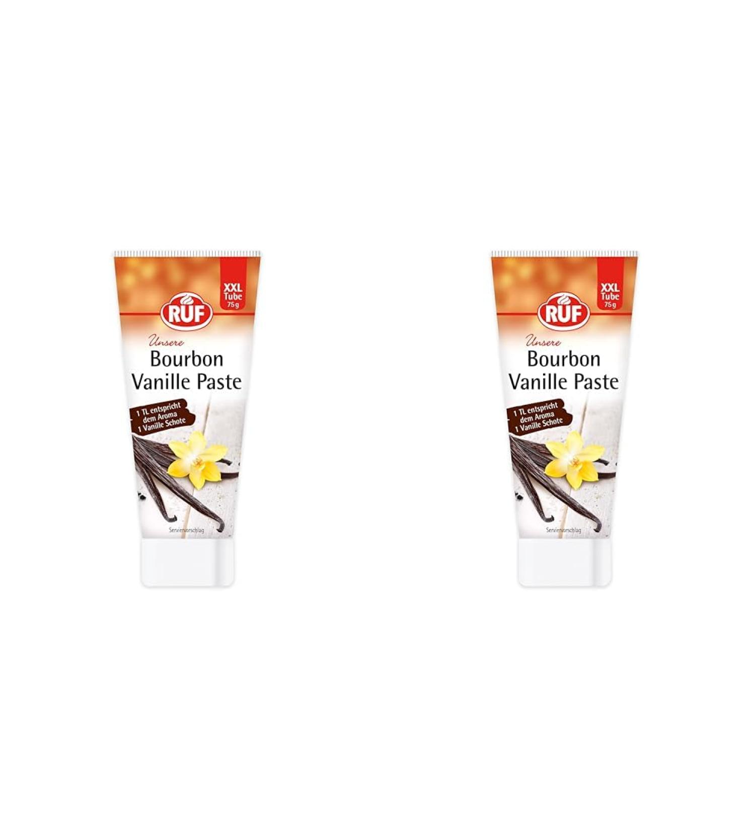 Buy Real Bourbon Vanilla Paste - Gluten-Free & Vegan | Ideal for Cakes Tarts & Desserts - 75g Tube (Pack of 2) - Buy Online on GoSupps.com