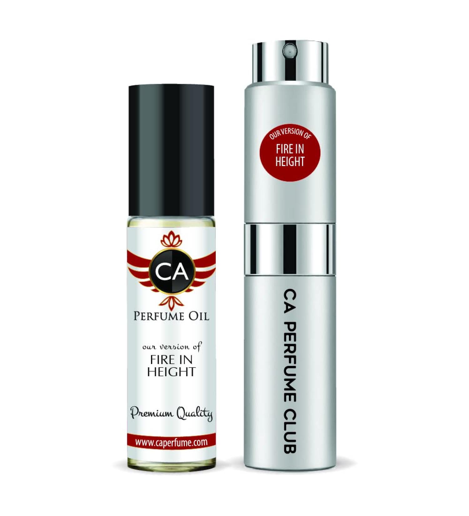 CA Perfume Duo Impression of Christian Fire in Height For Men Eau de Parfum Refillable Atomizer Sprayer + Fragrance Body Oil Long Lasting Sample Travel Size Roll-On Bottle 0.27 Fl Oz+0.33 Fl Oz - Buy Online on GoSupps.com