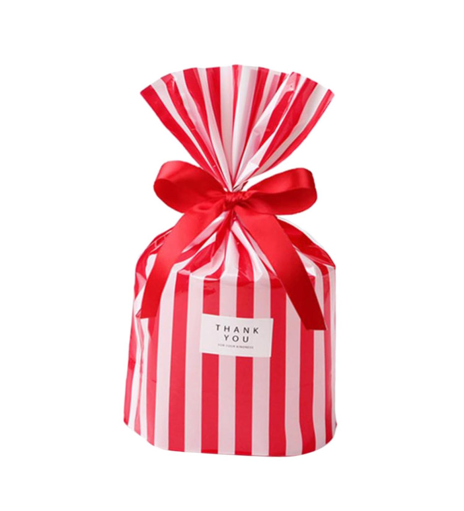 ORFOFE 150pcs Candy Bags Cellophane Treat Bags Storage Bag Christmas Candy Bag Bag Stripe Biscuit Bag - Buy Online on GoSupps.com