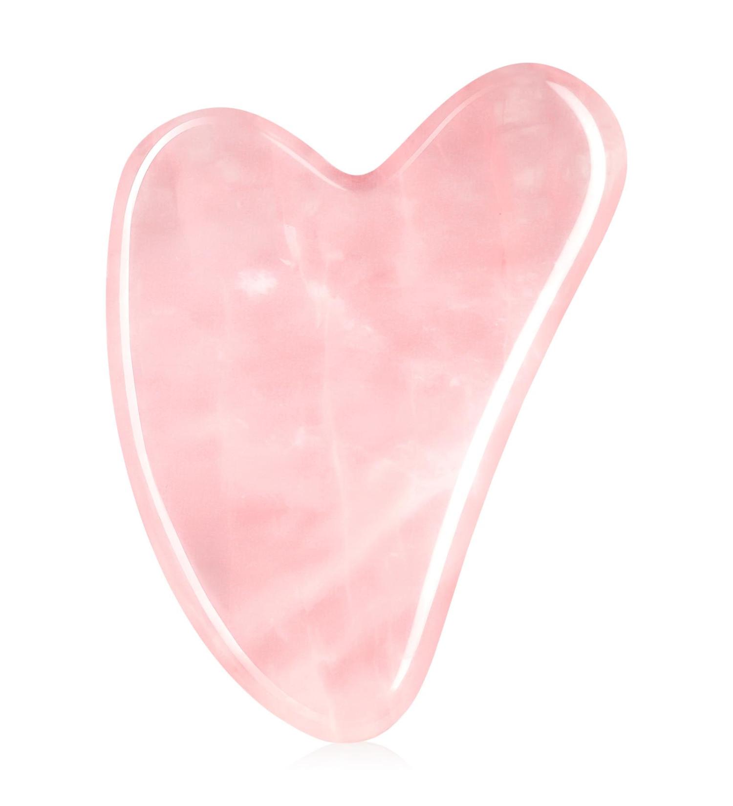 Uraqt Gua Sha - Heart Shape Jade Facial Massage Tool for Skin Care Tension Relief & Beauty | Pink Guasha Board for Face Eyes & Neck - Buy Online on GoSupps.com