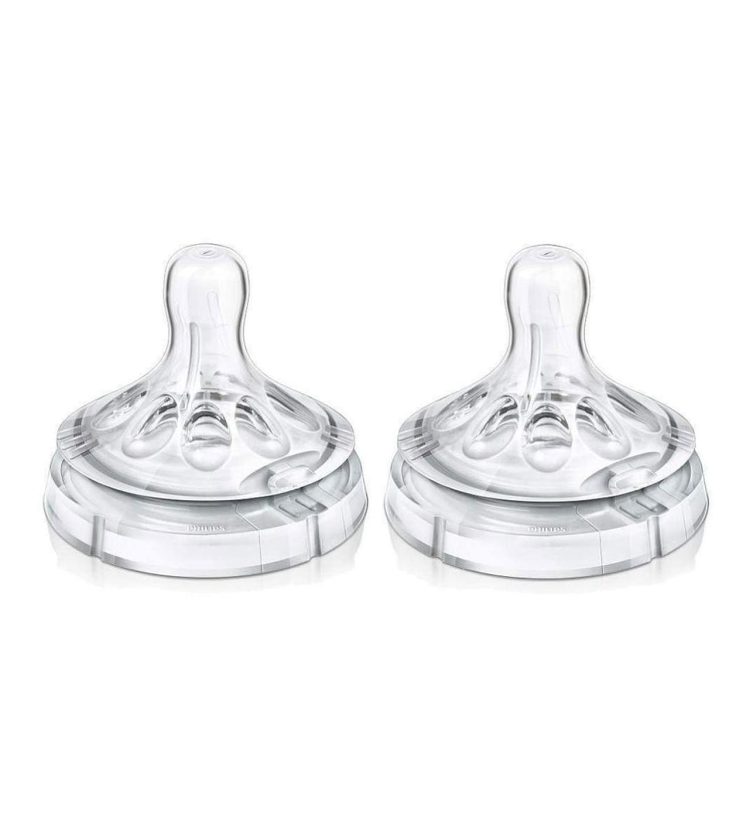 Avent Natural Baby Feeding Bottle Nipple 6M+ - Free Natural Slow Flow Nipples (3pcs) - Buy Online on GoSupps.com