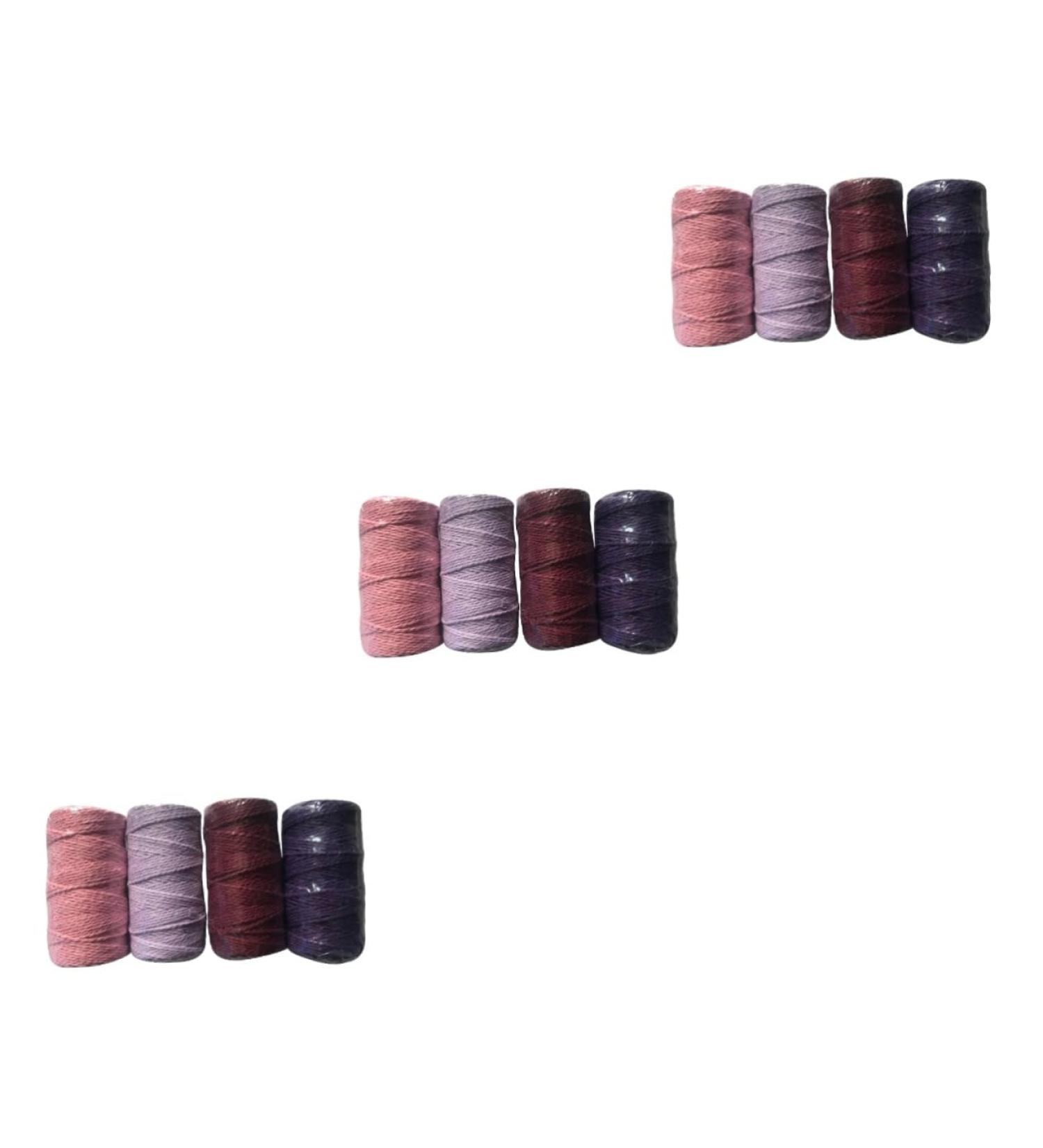 Coheali 12 Rolls Macrame Cotton Cord - Ideal for DIY Knitting Tinkering and Camping Projects - Versatile Yarn & Thread Rolls - Buy Online on GoSupps.com