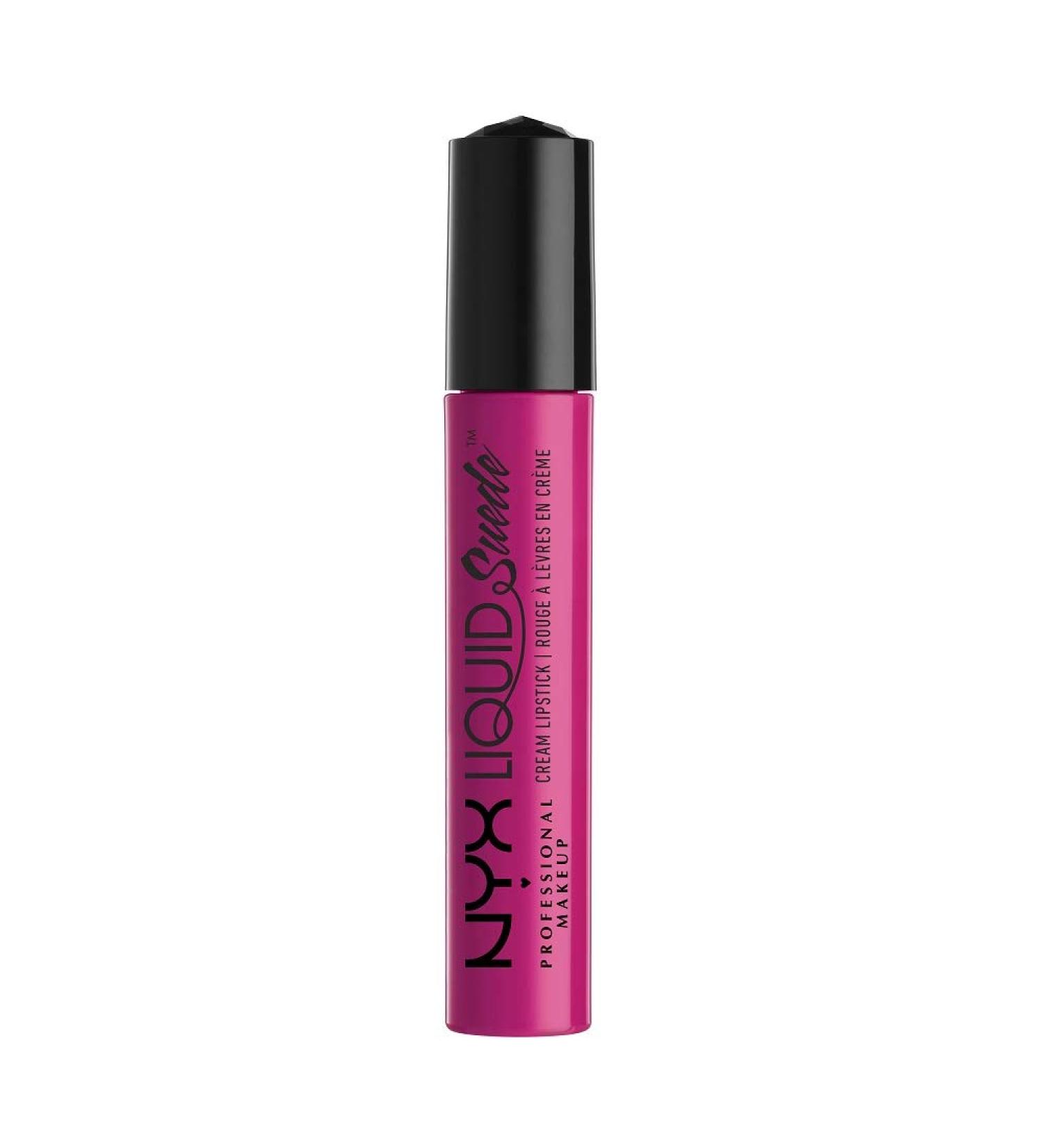 NYX Liquid Suede Cream Lipstick in Pink Lust - Hot Pink | 0.13 Fl Oz - Buy Online on GoSupps.com