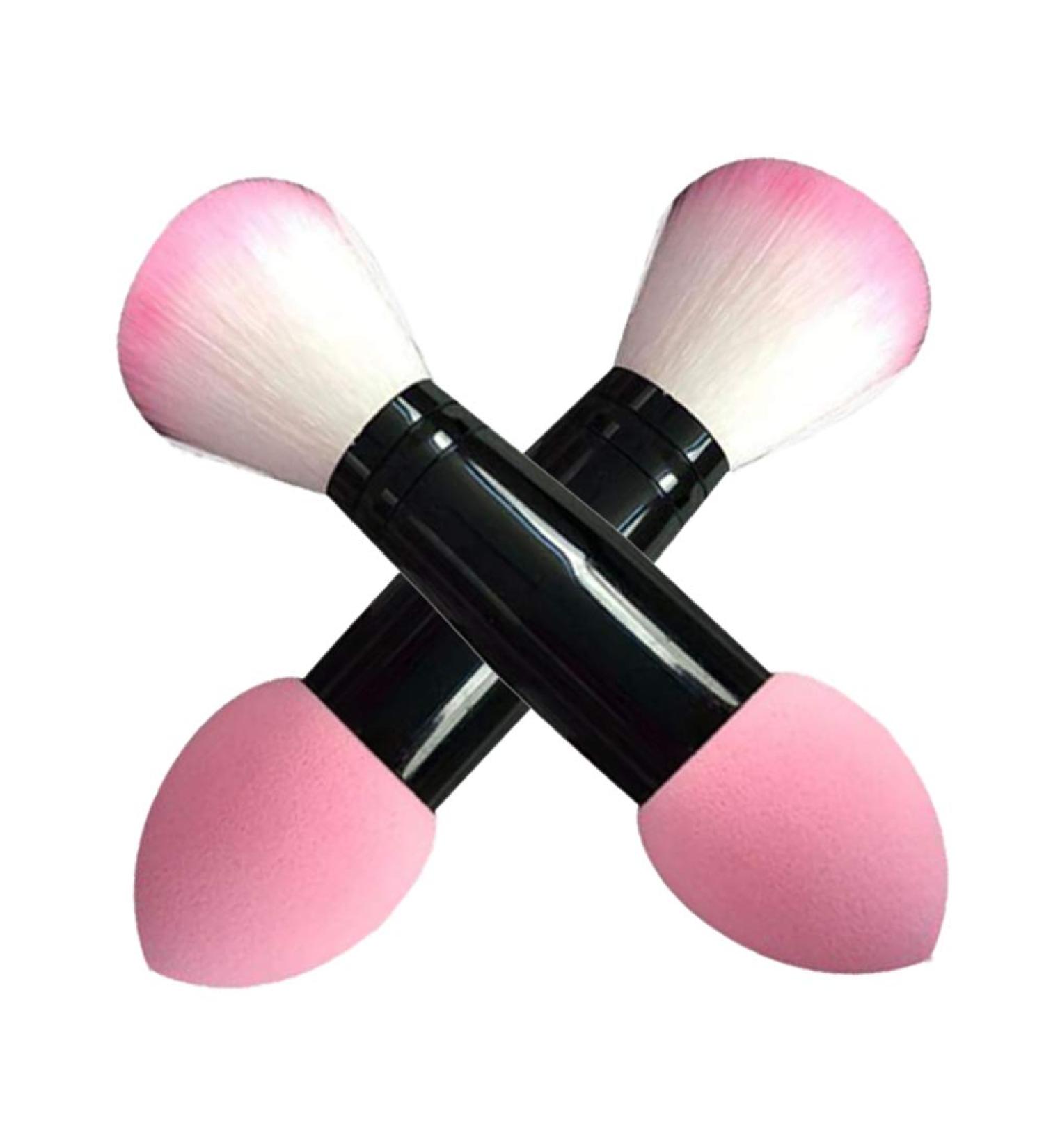 WOIWO Professional Blush Brush Set - 2 Pieces with Non-Latex Powder Puff & Blush Brush for Flawless Makeup Application | International Shipping Available - Buy Online on GoSupps.com