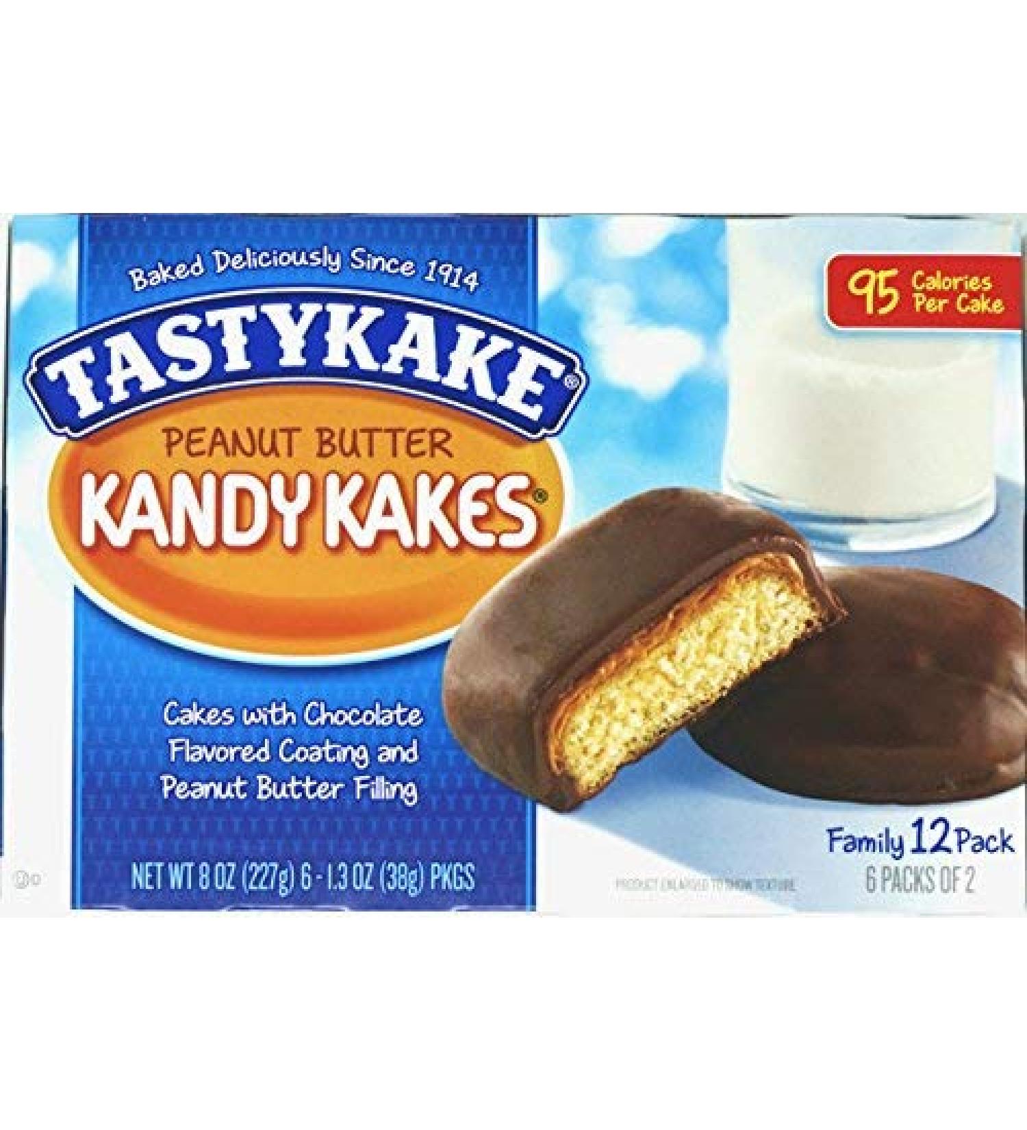 Tastykake Peanut Butter Kandy Kakes - 4 Family Packs - Buy Online on GoSupps.com