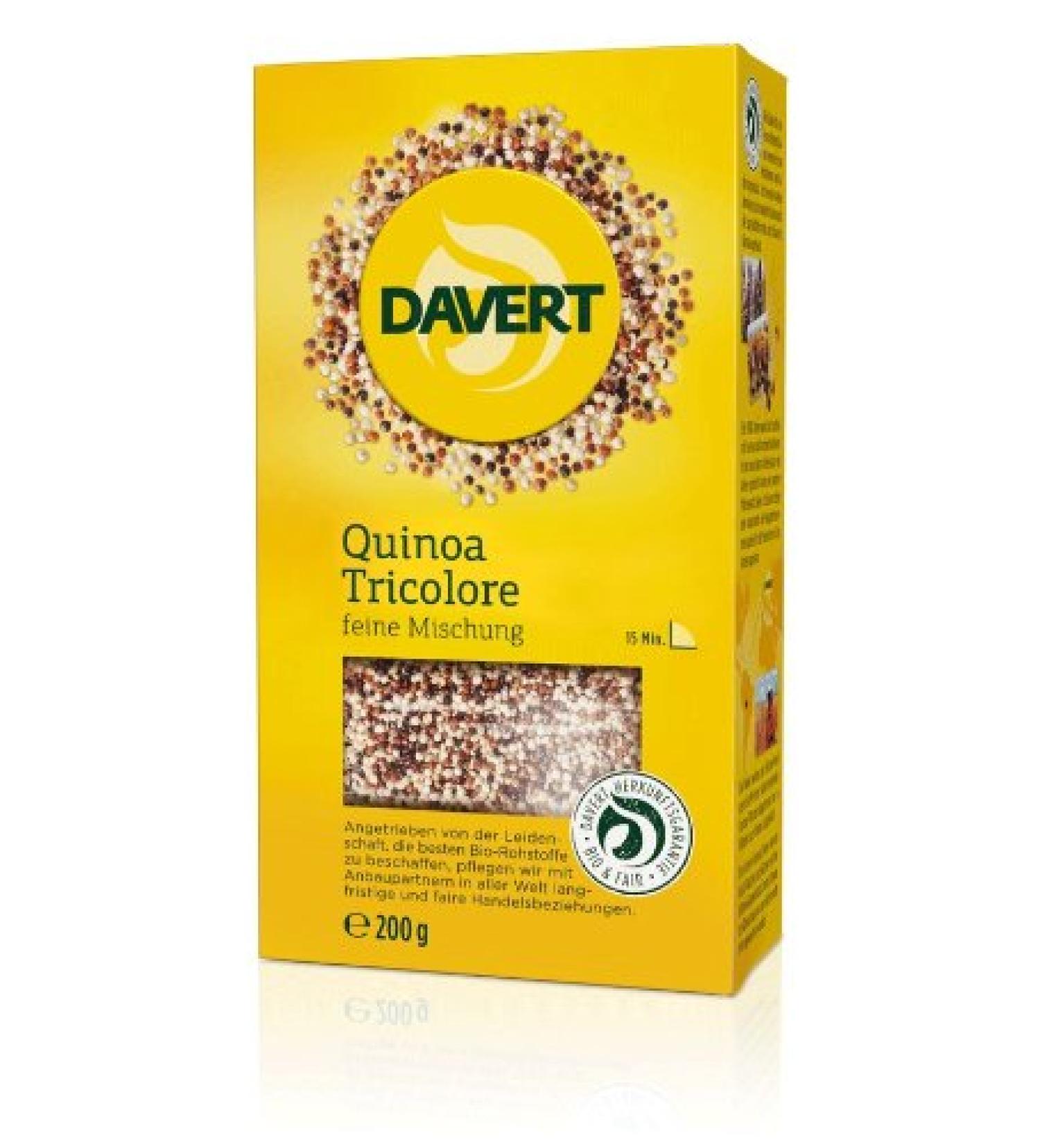 Buy Davert Quinoa Tricolore 800g (4 x 200g) - Organic Superfood for International Shipping - Buy Online on GoSupps.com