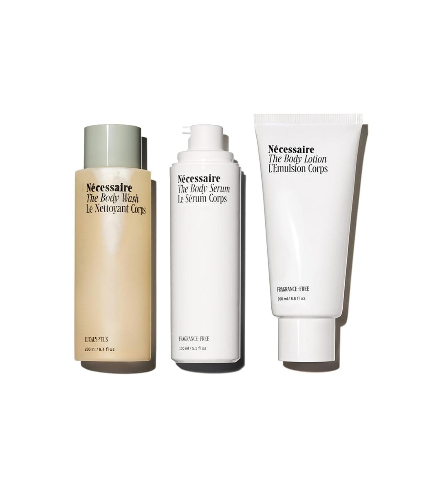 Buy Necessaire The Body Essentials Gift Set - Body Wash Lotion & Serum | Hydrate & Firm with Vitamins & Hyaluronic Acid - International Shipping Available - Buy Online on GoSupps.com