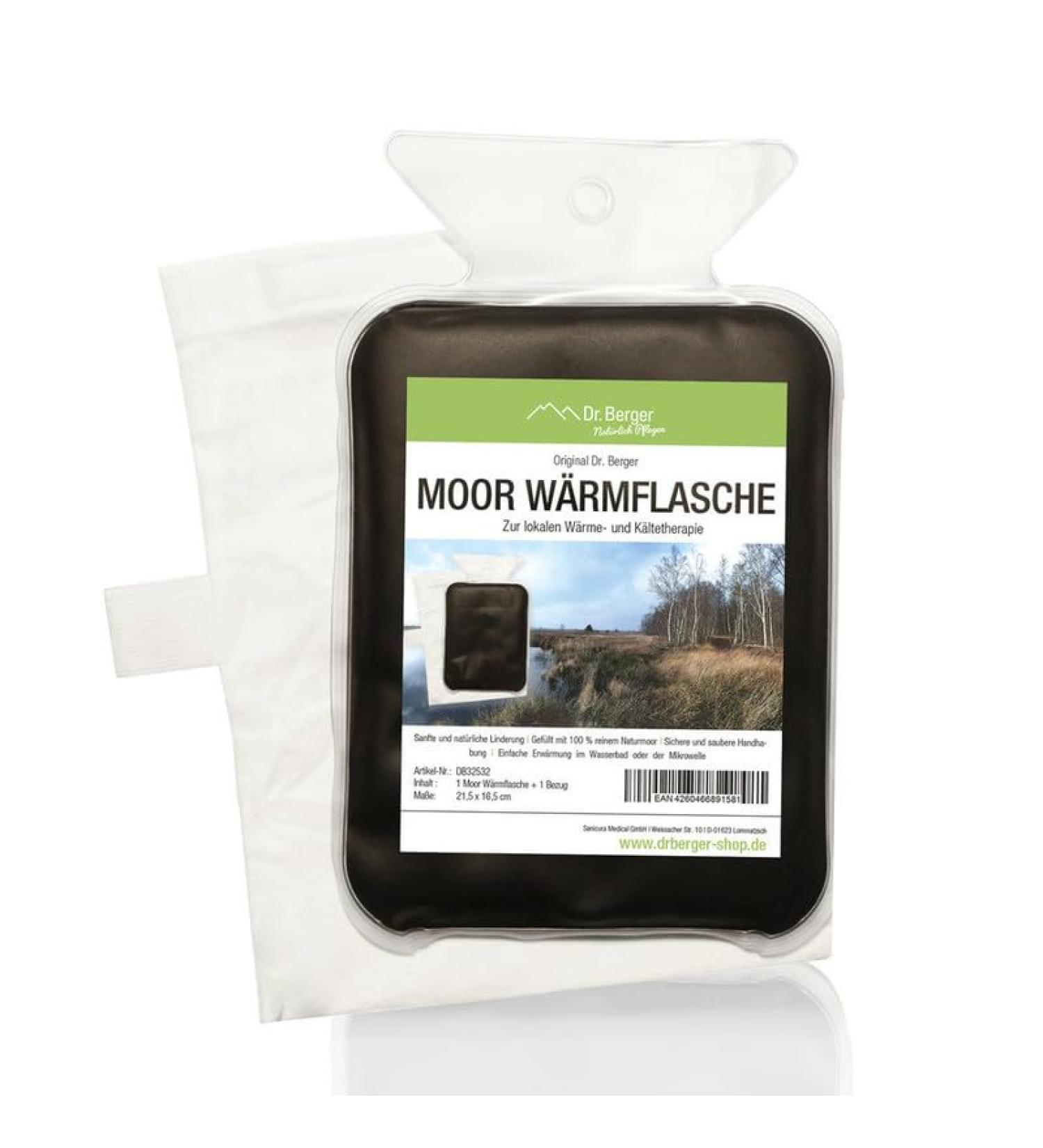 Dr. Berger Premium Natur Moorkissen | Original Heat Carriers 21.5x16.5 cm | Physio & Wellness Solution | Natural Peat Sludge Hot Bottle for Home Use - Buy Online on GoSupps.com