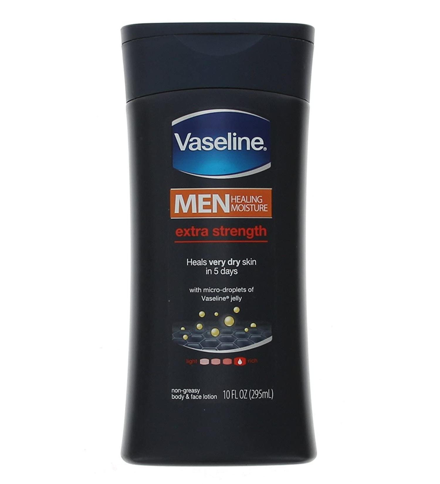 Vaseline Mens Extra Strength Lotion 10 Ounce (295ml) (6 Pack)
