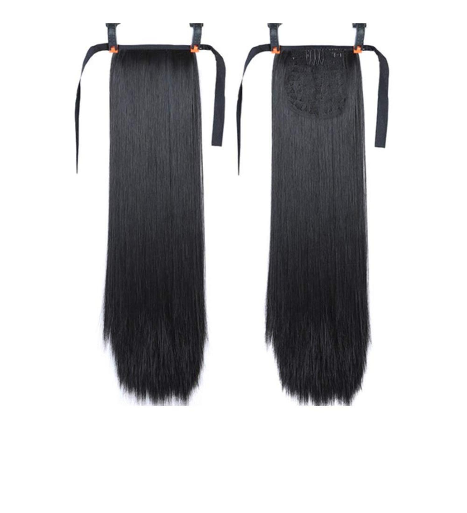 18-38 Inch Straight Drawstring Ponytail - Synthetic Hair Extension | Clip-In Ponytail for Effortless Style - Buy Online on GoSupps.com
