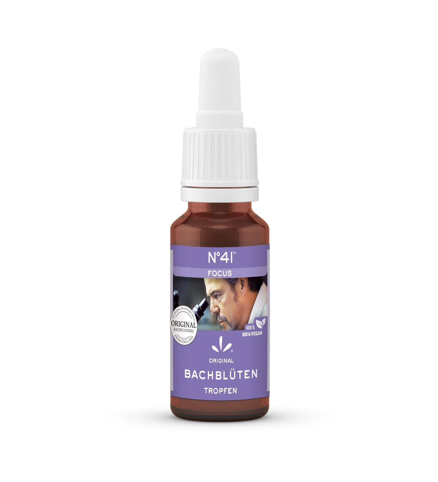 Lemon Pharma Bio Fleurs de Bach Gouttes N 41 Focus - Soutien naturel pour la concentration la clart et l'ordre mental - V g talien - 20 ml