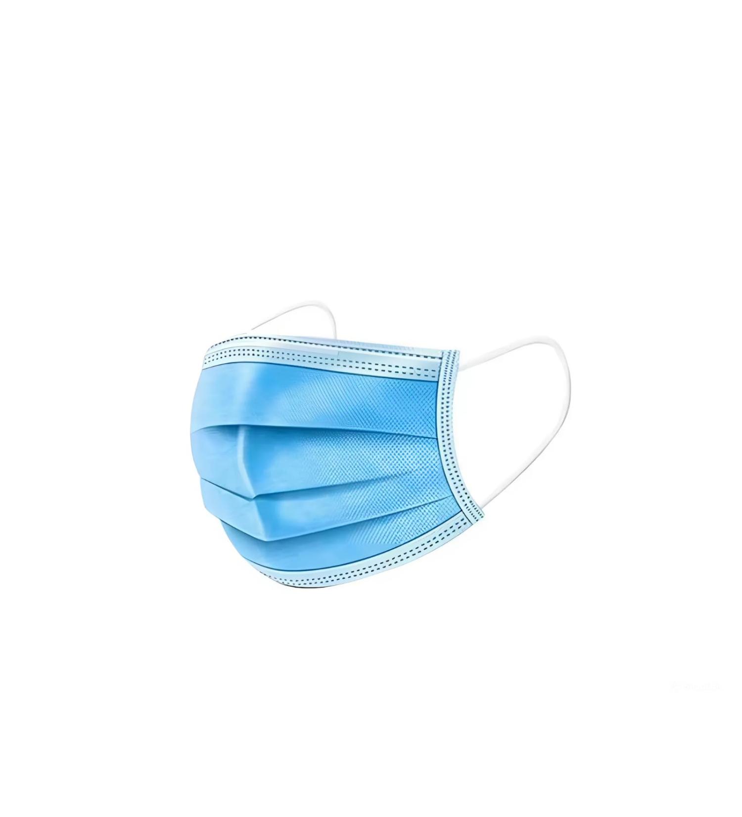 Buy 50 Pcs Disposable Blue Face Masks - 3-Ply Protective Comfortable & Breathable for Adults - Ideal for Dust & Daily Use - Buy Online on GoSupps.com