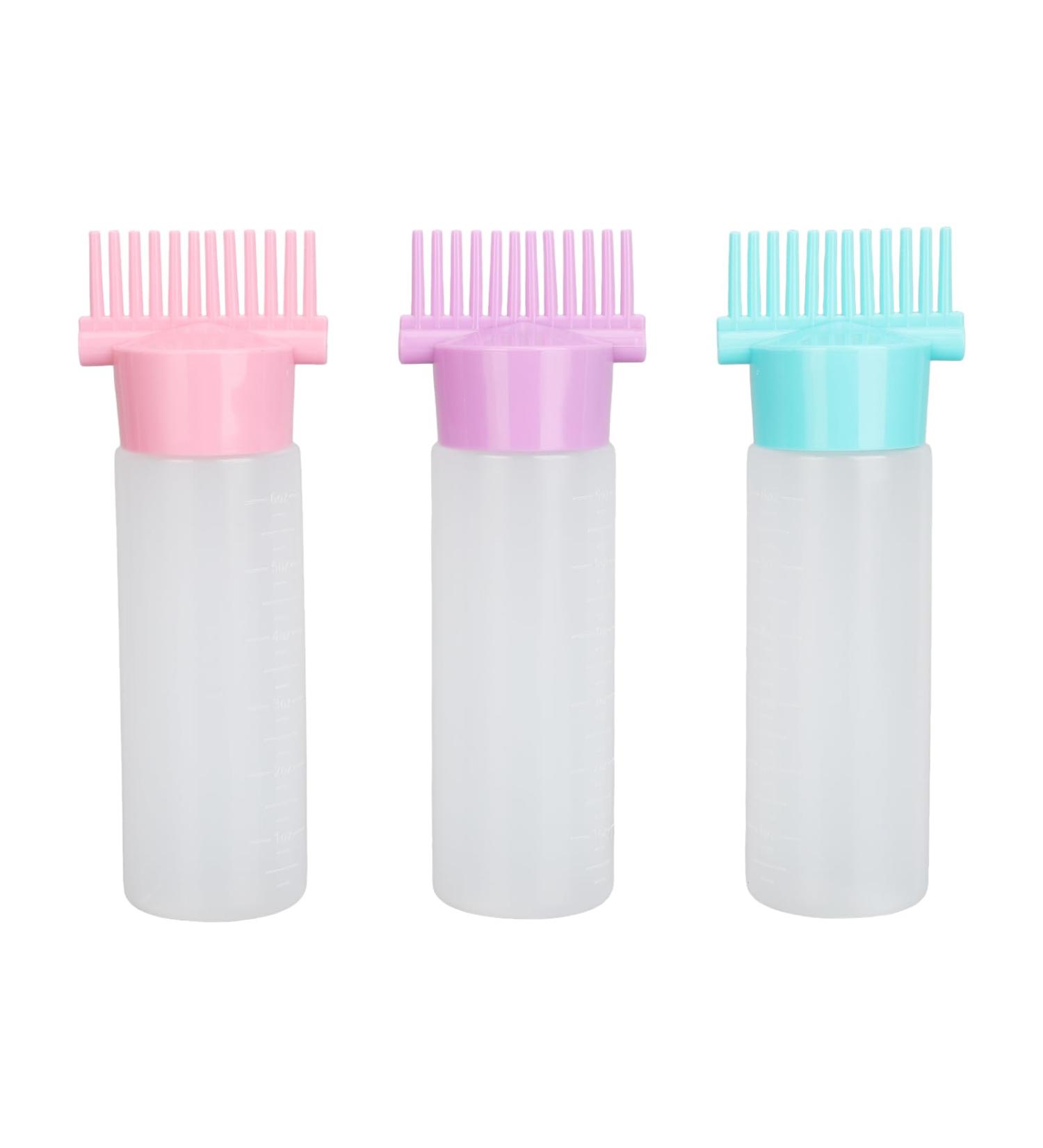 Root Comb Applicator Bottle for Hair Dye 6 Oz Easy to Use Precise Measuring Convenient Design Versatile Use and Reusable - with Comb Teeth for Dispensing Liquids - Buy Online on GoSupps.com