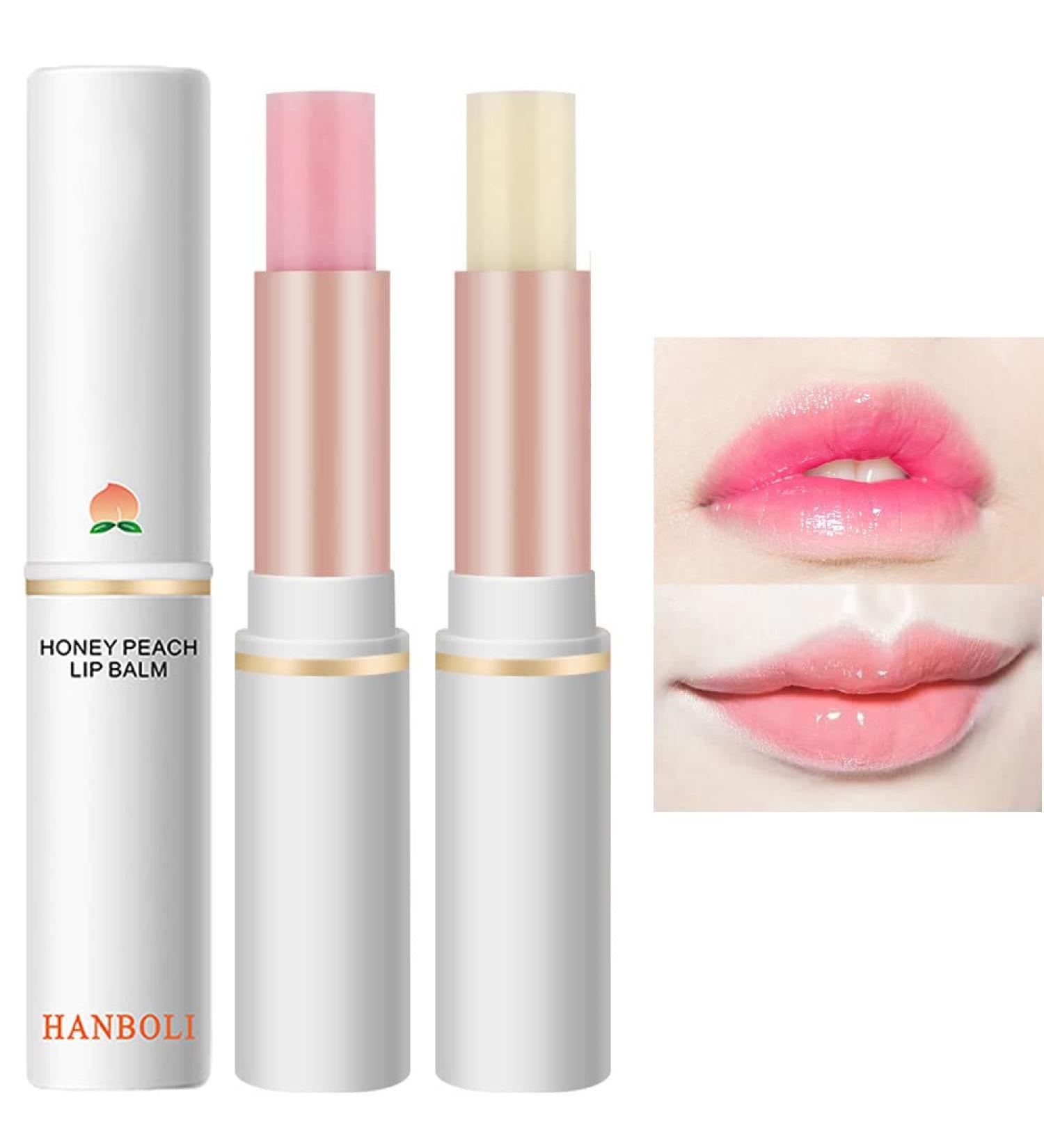 Peach Color Changing Lipstick & Lip Balm Set | Magic PH Lip Gloss Tint | Long Lasting Moisturizing Korean Lip Stain for Women - Buy Online on GoSupps.com