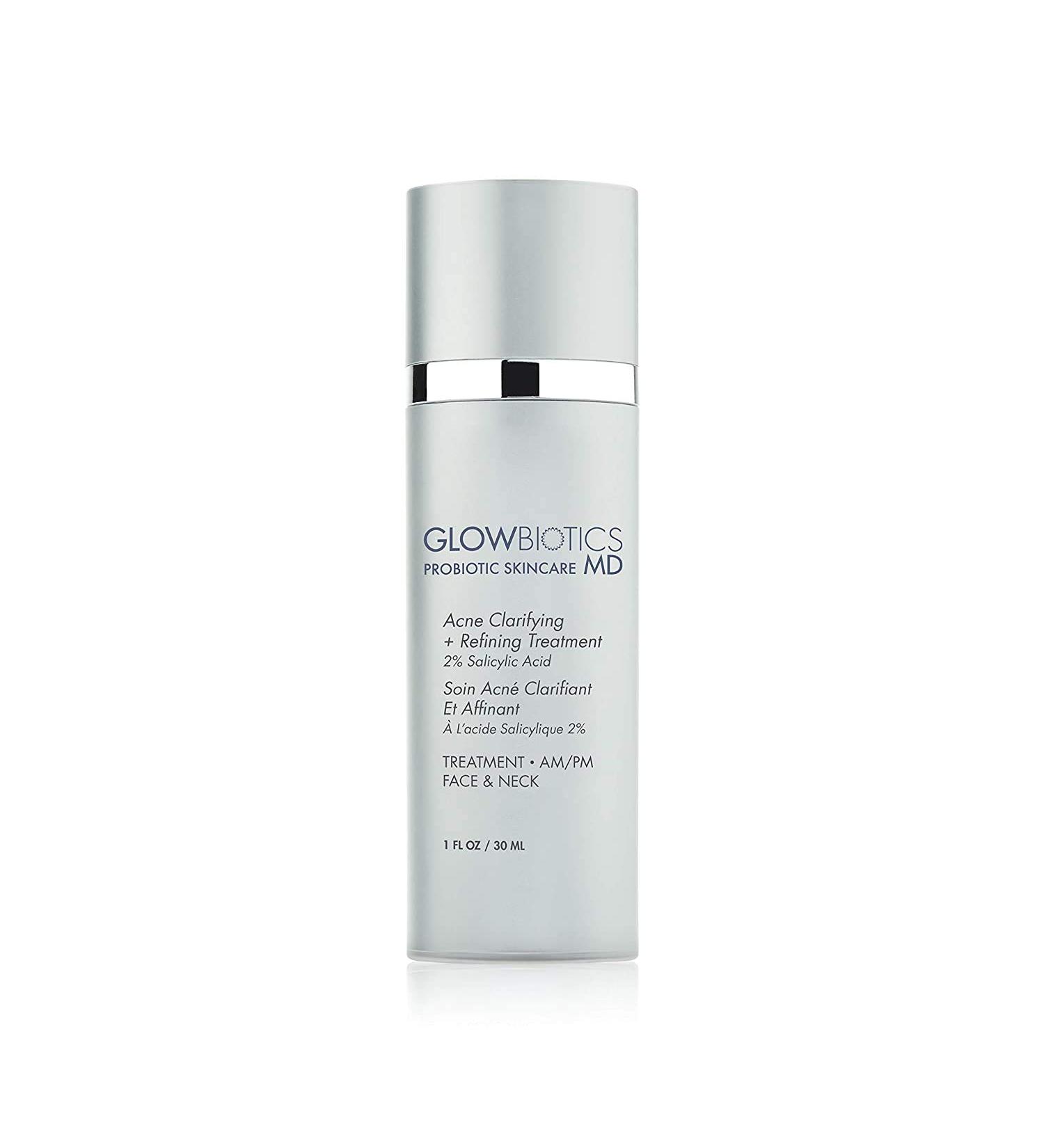 Glowbiotics Acne Clarifying Treatment | Probiotic Acne Control Gel with Salicylic Acid | Minimizes Breakouts & Unclogs Pores | 1 Fl Oz - Shop Now - Buy Online on GoSupps.com