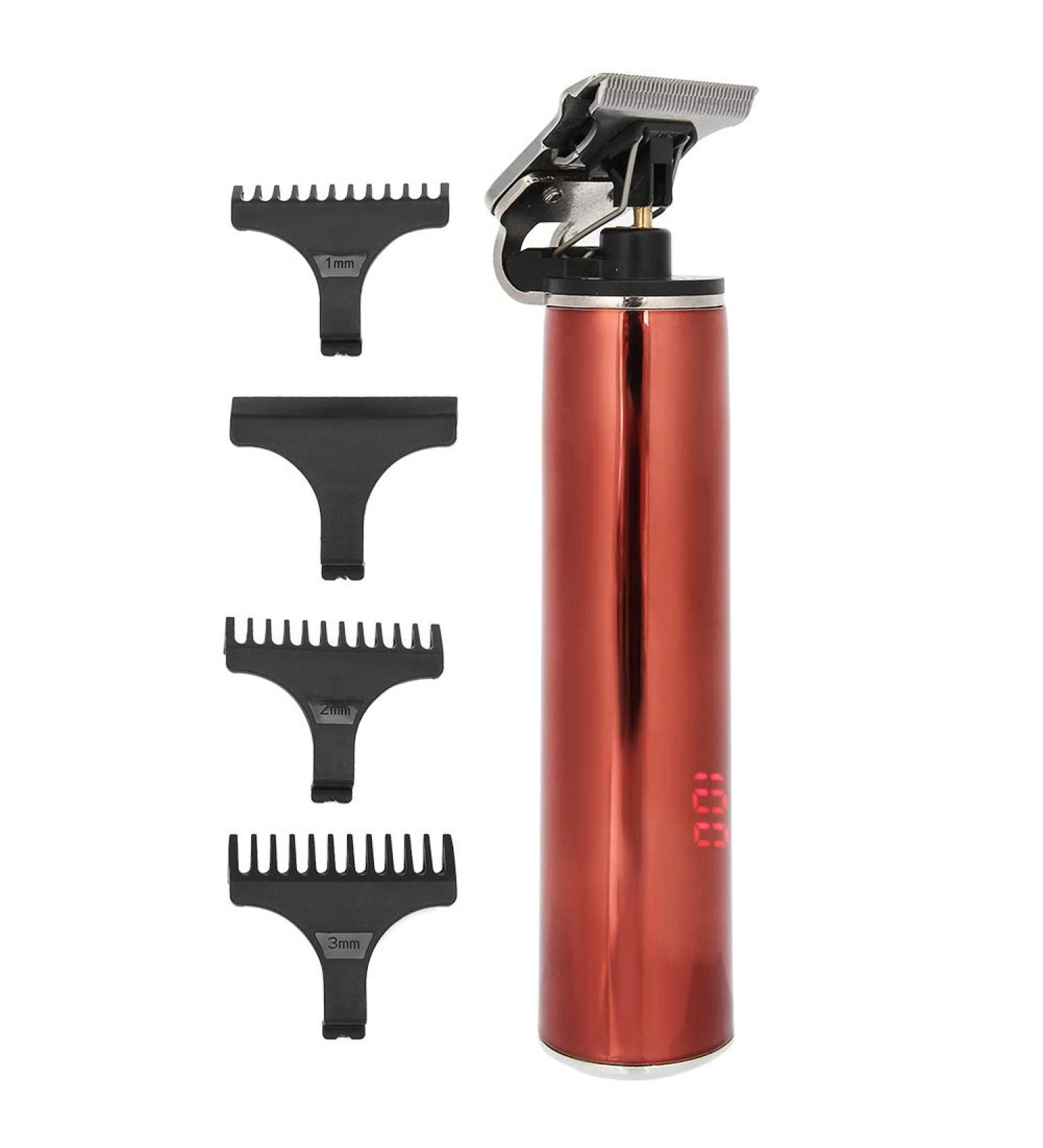 Electric Trimmer LCD Display Hair Trimmer for Hair Salon for Home(Red) - Buy Online on GoSupps.com