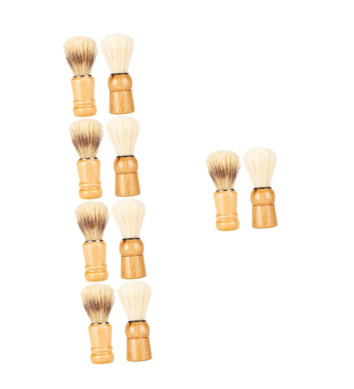 Healeved 10-Pack Men's Razor & Brush Set | Premium Father's Day Gift | Travel-Friendly Shaving Kit with Wood Hang & Foam - Buy Online on GoSupps.com