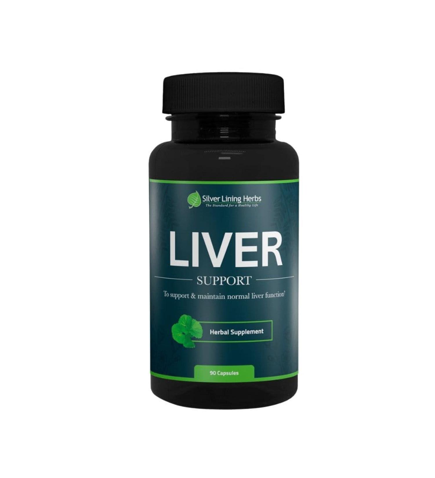 Silver Lining Herbs Liver Support - Herbal Support to Help Maintain Liver Health - Natural Liver Care to Support Immune System and Allergies - 90 Capsules - Buy Online on GoSupps.com