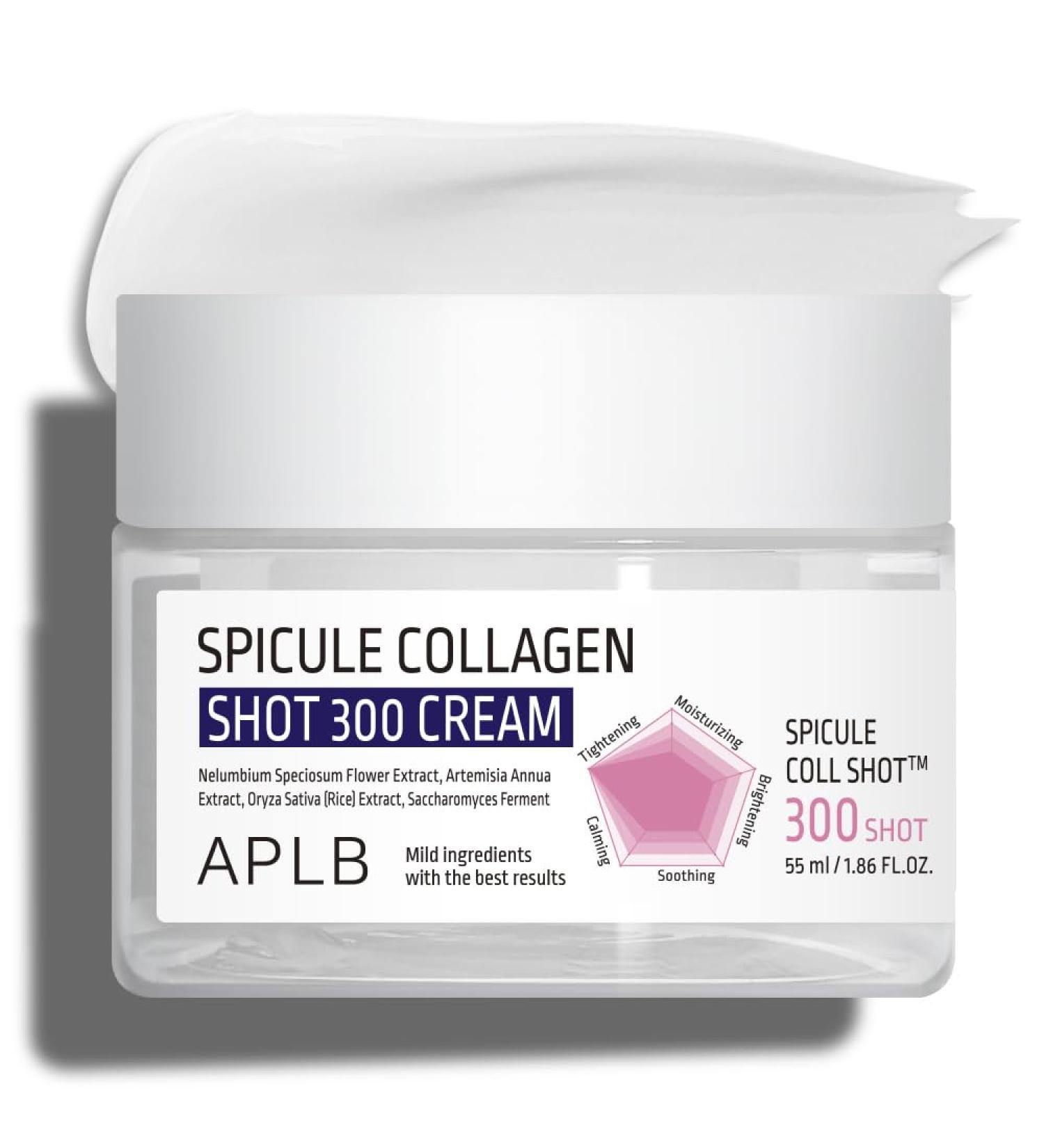 APLB Spicule Collagen Shot 300 Cream | SPICULE COLL SHOT 300 1.86 FL.OZ/Korean Skincare Gentle Exfoliation Elasticity Care Long lasting hydration Revitalize for gentle and improve skin texture - Buy Online on GoSupps.com