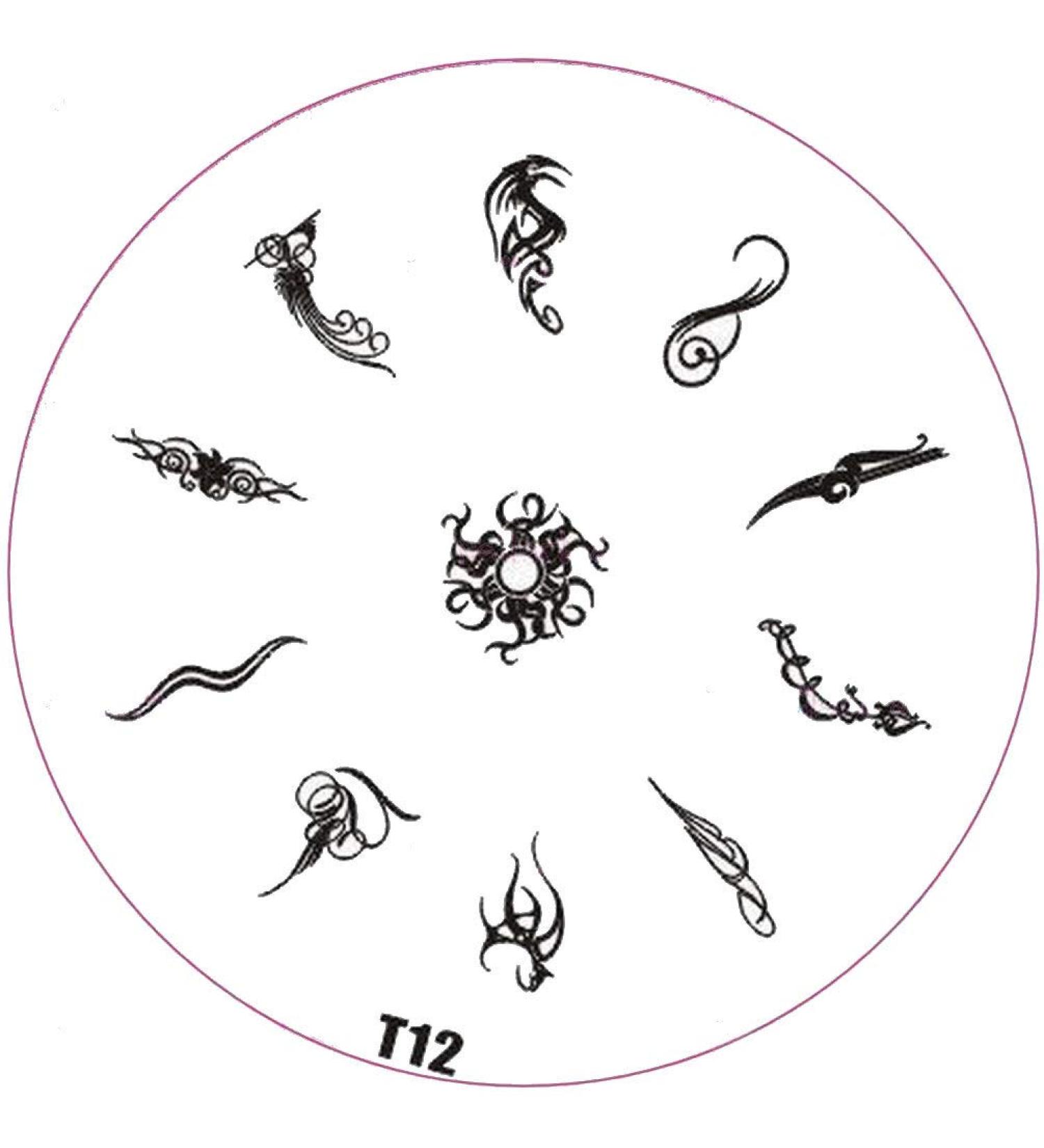 ++SPECIAL ITEM++ Stamping stencil T-series: T12 Tribal