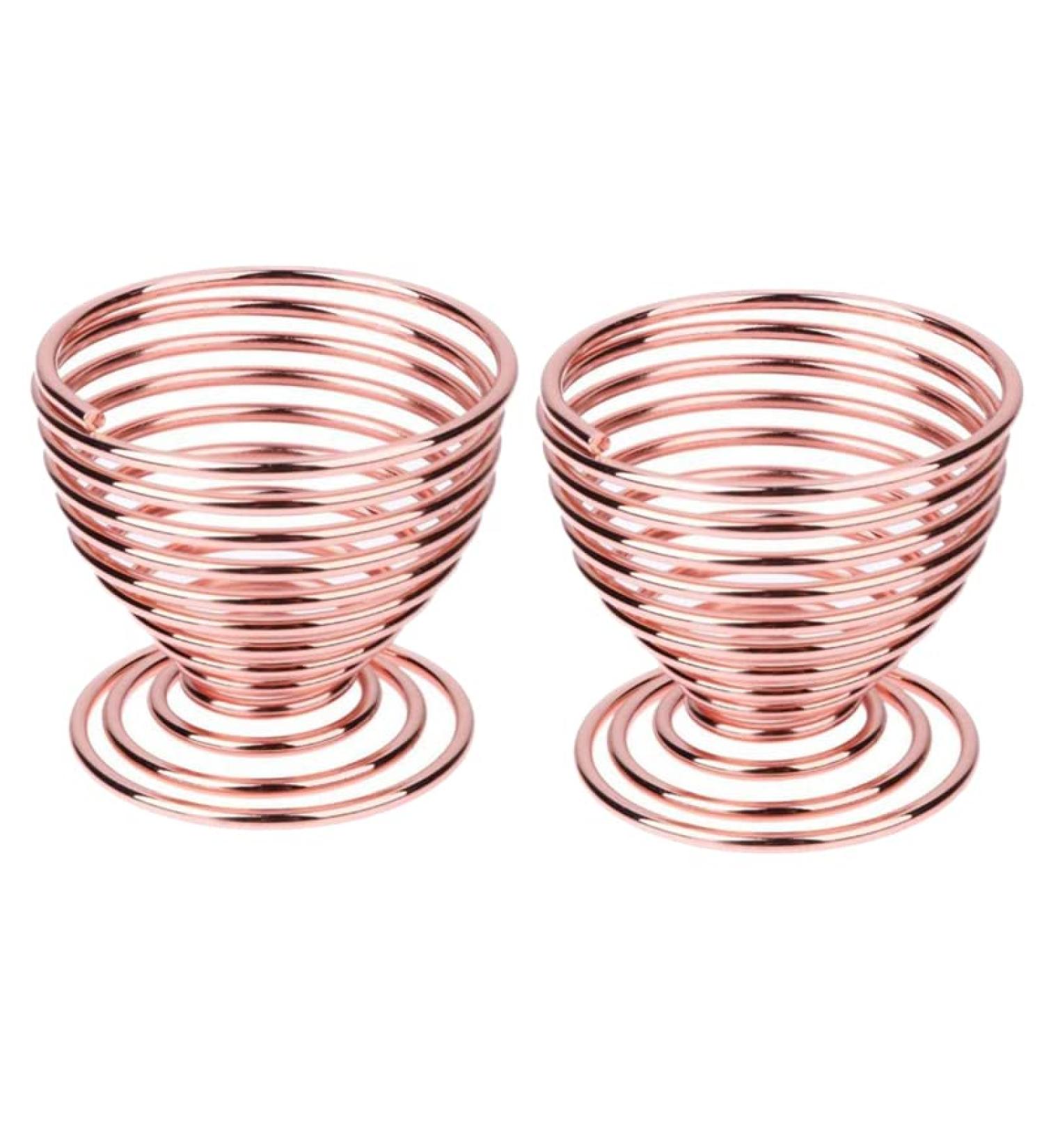 Milopon 2pcs Makeup Puff Stand Sponges Storage Rack - Stainless Steel Beauty Blender Holder in Red Gold - Buy Online on GoSupps.com