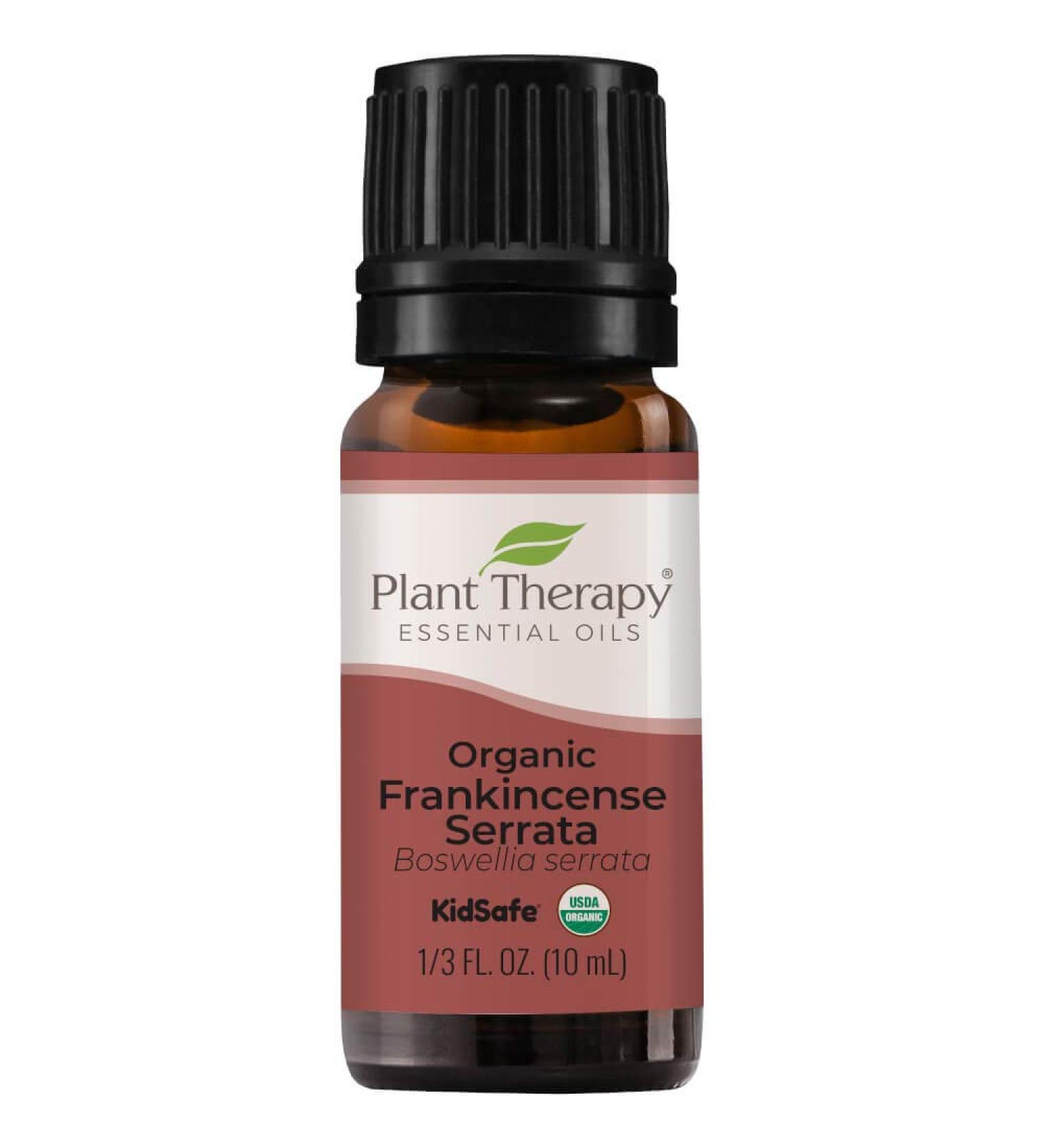 Plant Therapy Organic Frankincense Serrata Essential Oil - USDA Certified, 100% Pure & Undiluted - Natural Aromatherapy - 10 mL Therapeutic Grade - Buy Online on GoSupps.com