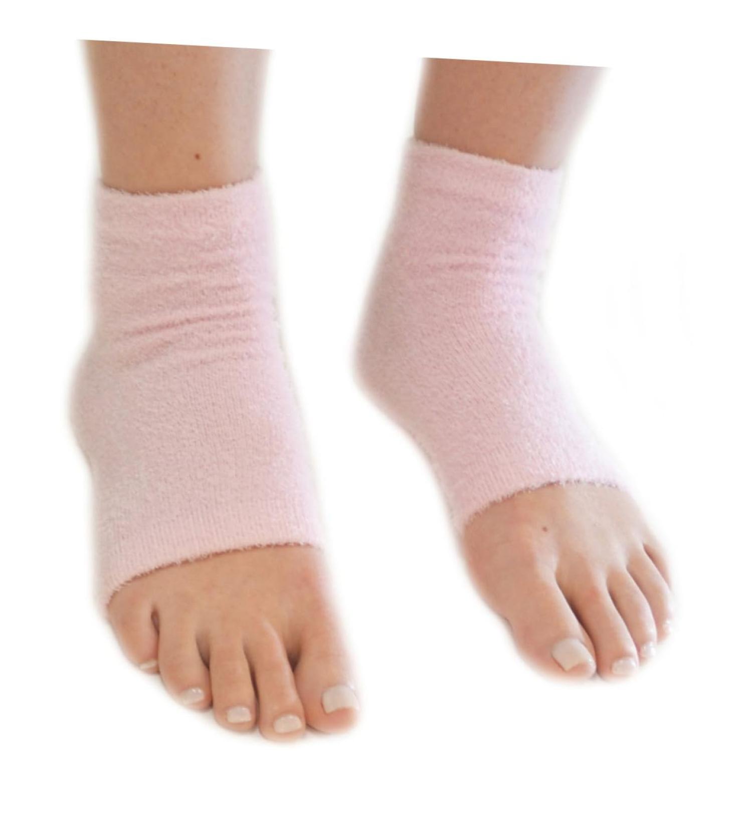 Healeved Girls Socks Essential Oils Socks for Girls Gel Heel Protector Heel Cushion Features Socks Vented Heel Sleeves Toe Recovery Socks Spa Moisturising Heel Sock Heel Socks Pink Boots - Buy Online on GoSupps.com
