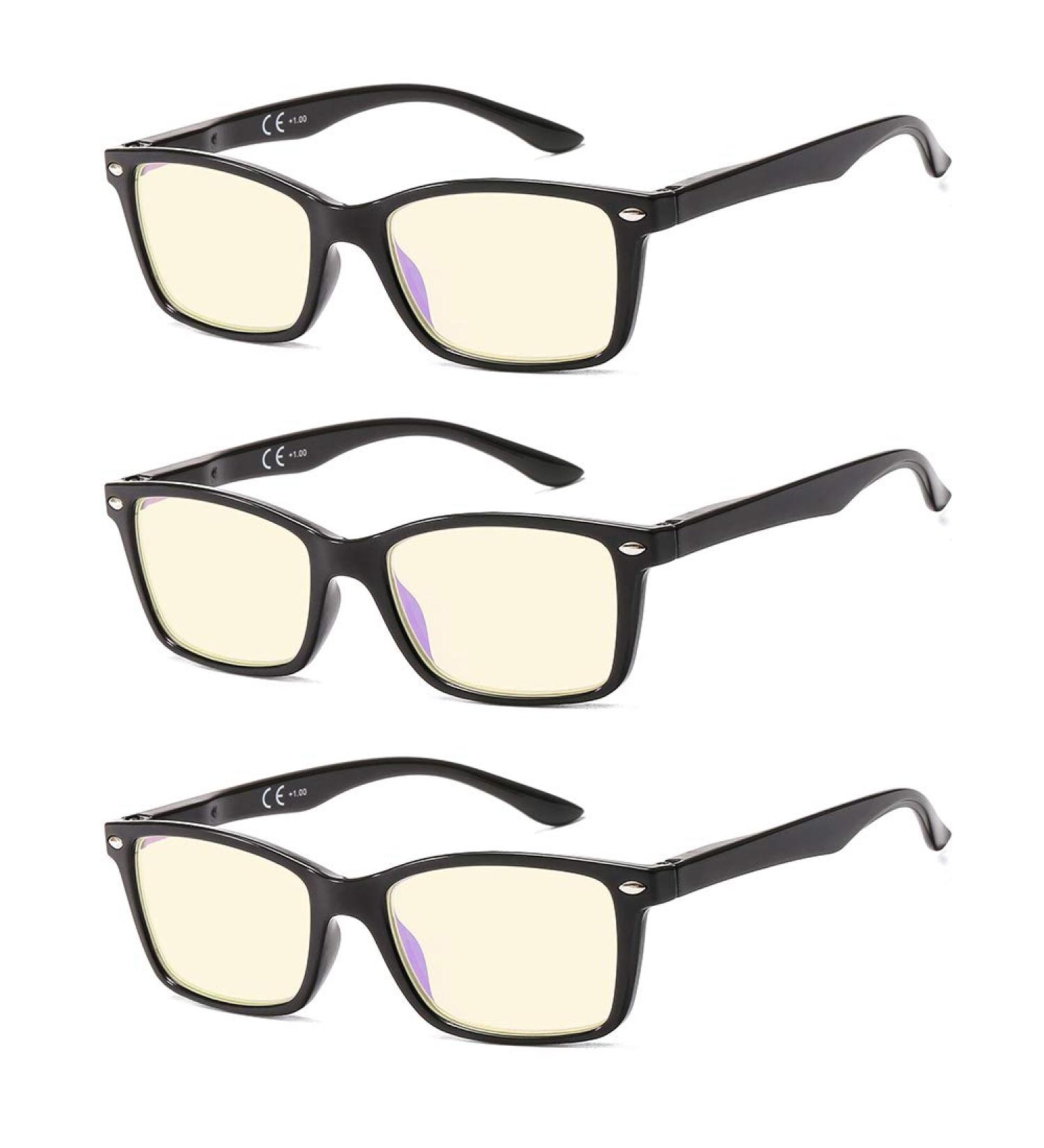 Suertree Computer Glasses - 90% Anti Blue Light Reading Glasses 3 Pack for Women | BM151T 1.5x Diopter Visual Aid - Buy Online on GoSupps.com